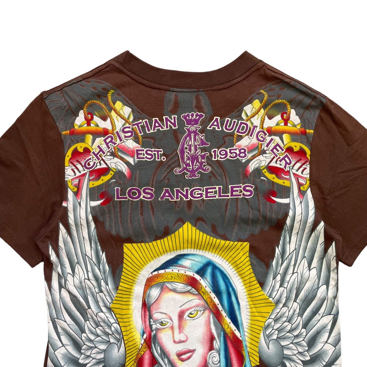 Ed Hardy VINTAGE Y2K ED HARDY CHRISTIAN AUDIGIER T-SHIRT Size S / US 4 / IT 40 - 3 Thumbnail
