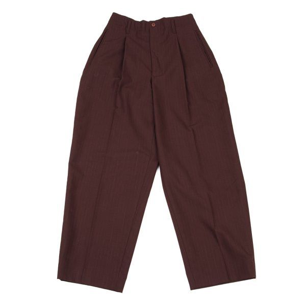 Jean Paul Gaultier Jean Paul GAULTIER HOMME Wool Pants Bordeaux Size 48 Size US 33 - 1 Thumbnail
