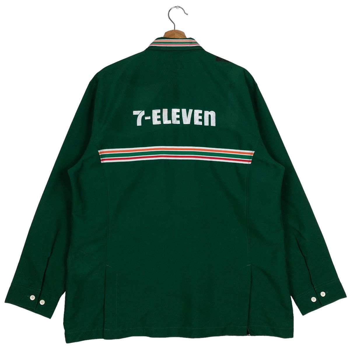 Japanese Brand 🔥Vintage Worker Shirt Jacket 7-Eleven Bowling Shirt Design Size US M / EU 48-50 / 2 - 7 Thumbnail