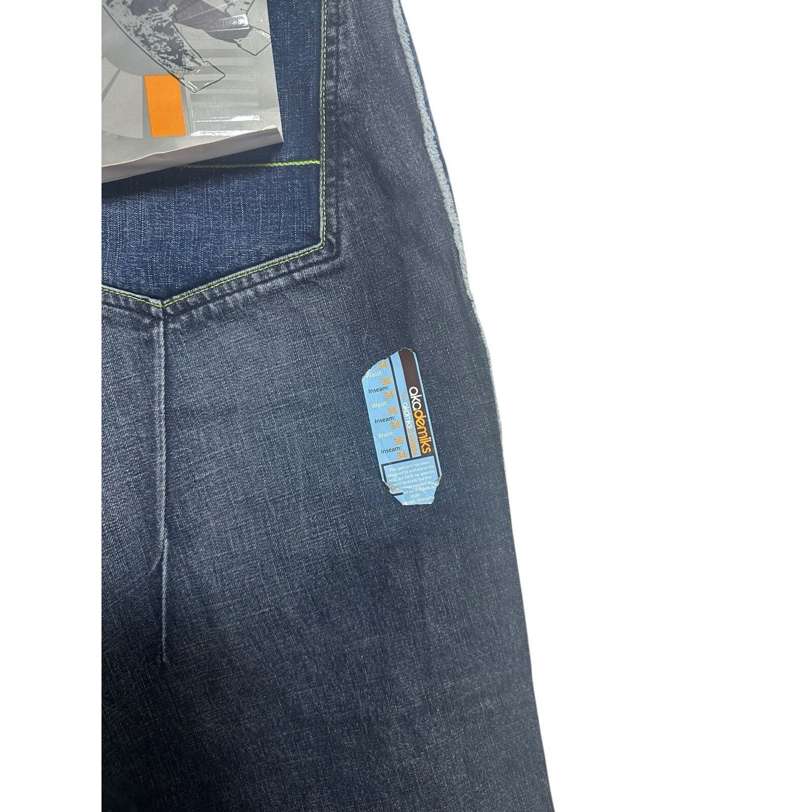 Akademiks Vintage Akademiks Jeans Mens S 36 Black Denim Baggy Diplomat Size US 36 / EU 52 - 5 Thumbnail