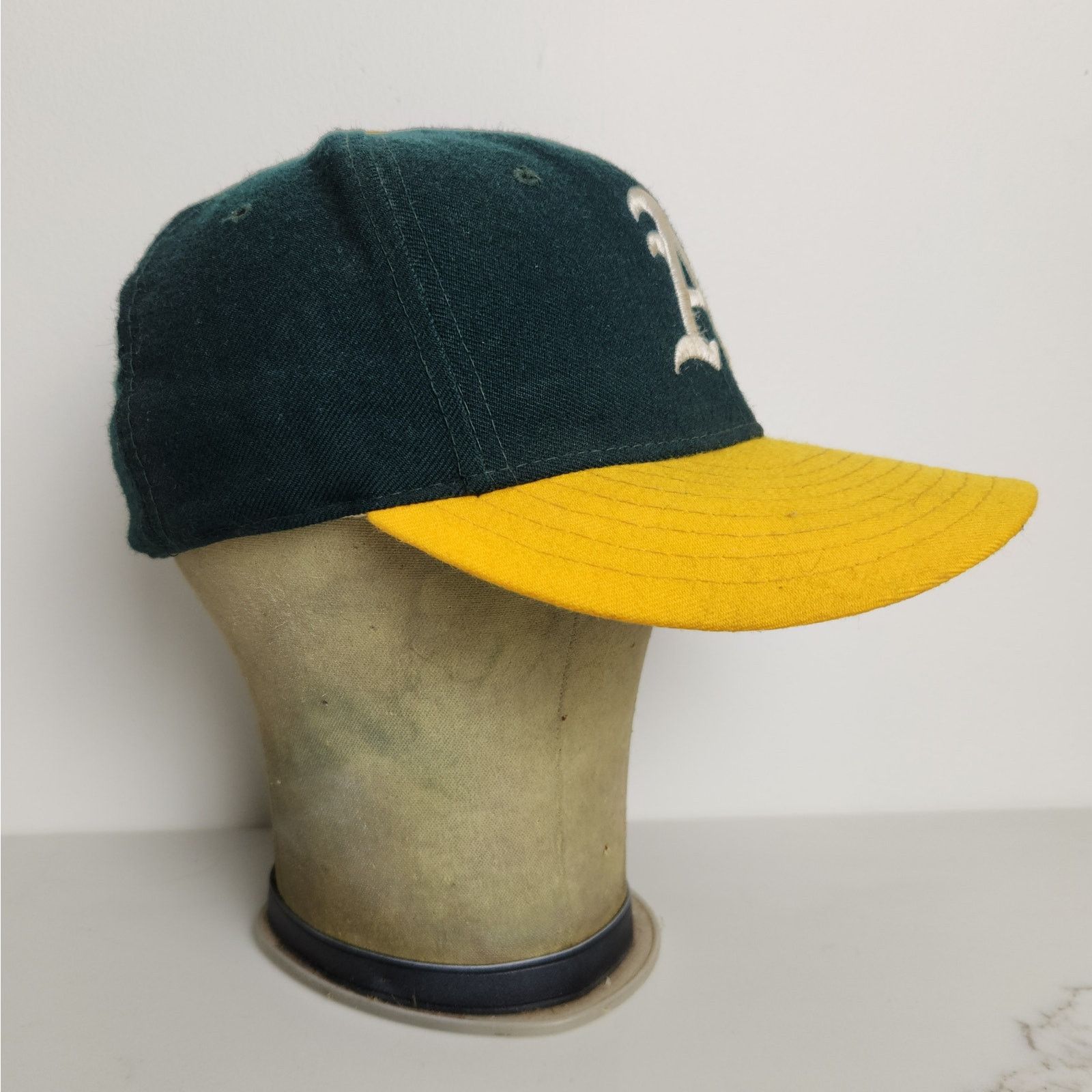 New Era Oakland A's New Era 59 Fifty Wool Baseball Hat Size 6 7/8 Size ONE SIZE - 3 Thumbnail