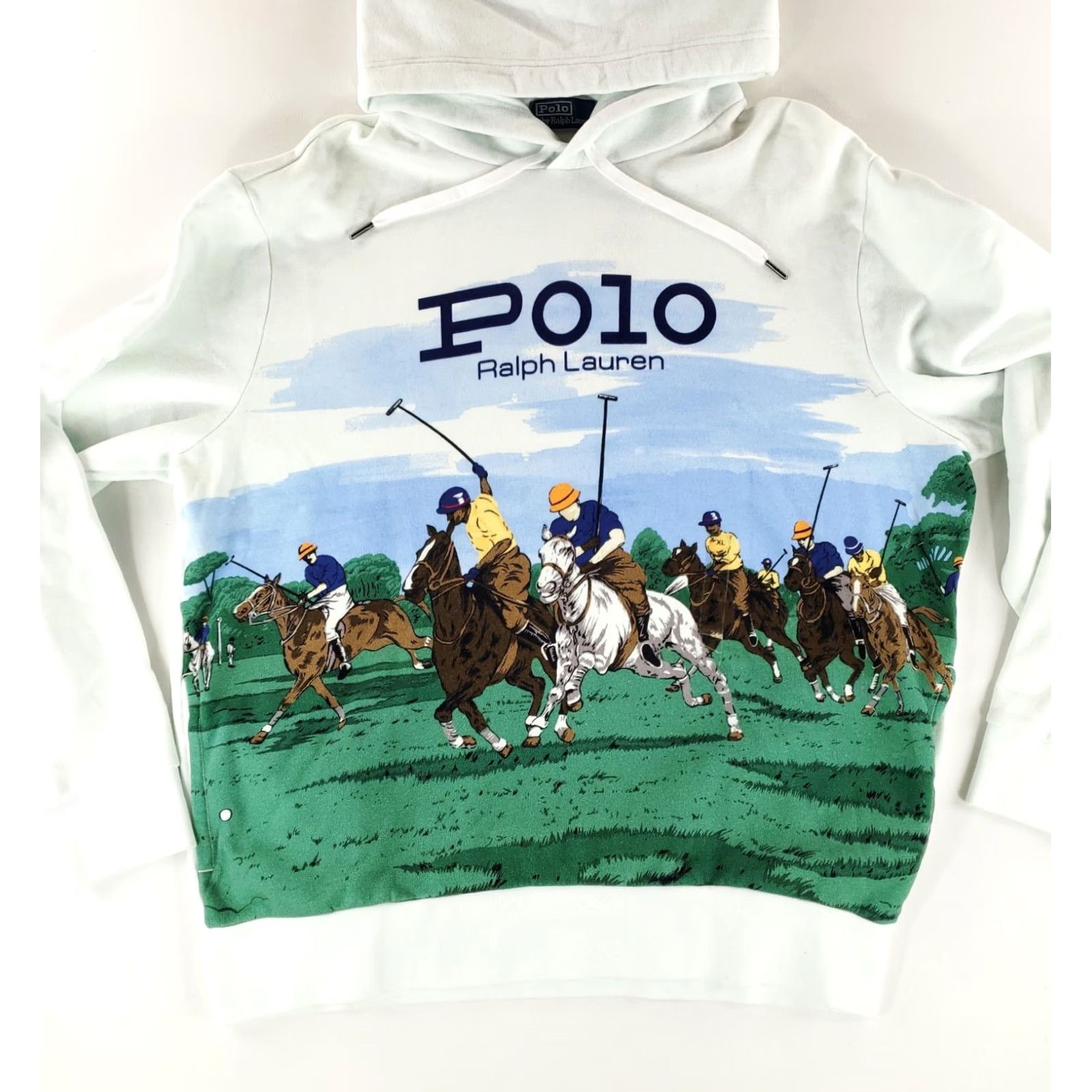 Polo Ralph Lauren Polo Ralph Lauren Hoodie AOP Polo Match White XL Mens NWT Size US XL / EU 56 / 4 - 3 Thumbnail