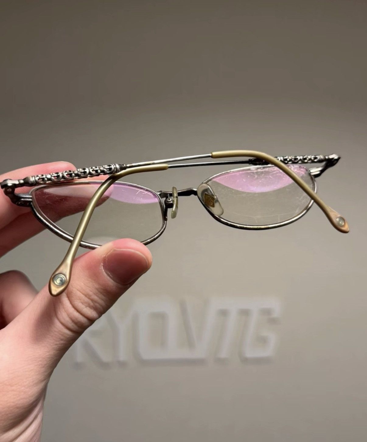 Jean Paul Gaultier Jean Paul Gaultier Chain Cutout Temple Eyeglasses K24 Size ONE SIZE - 5 Thumbnail