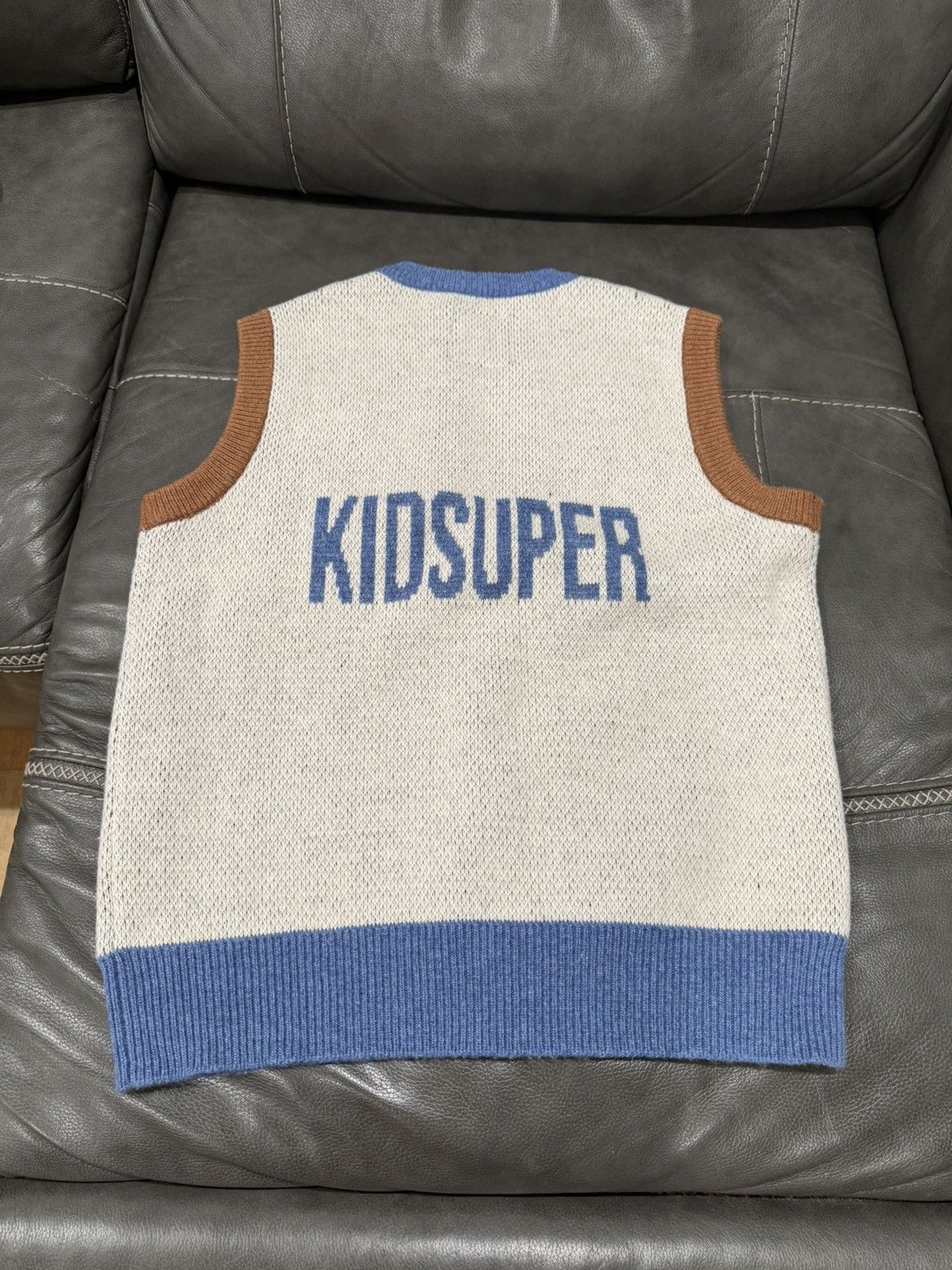 KidSuper Kid Super Face Knit sweater vest Size US L / EU 52-54 / 3 - 3 Thumbnail