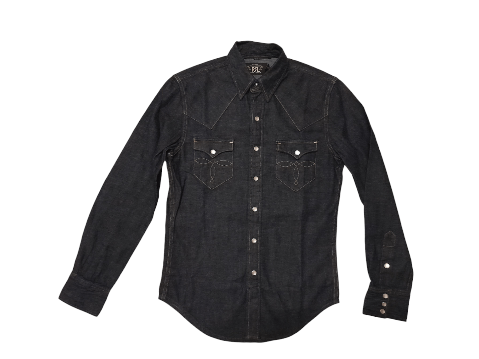 RRL Ralph Lauren RRL Ralph Lauren Buffalo Denim Shirt (F353) Size US XS / EU 42 / 0 - 1 Thumbnail