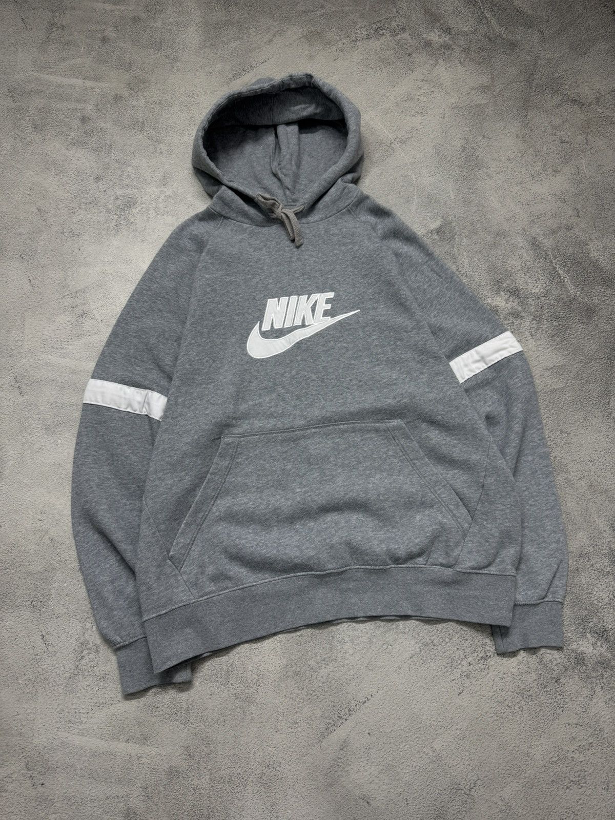 Nike Vintage Y2K Nike Big Swoosh Hoodie 00’s Size US XL / EU 56 / 4 - 1 Thumbnail