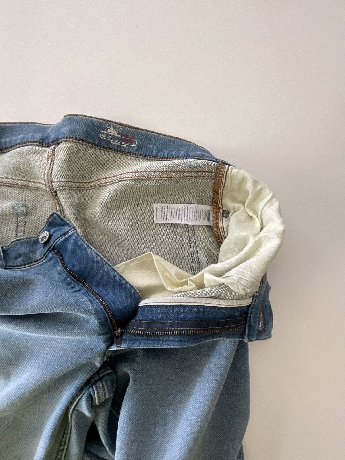 Faherty Stretch Terry Indigo 5-Pocket Eastern Shore Wash Size US 34 / EU 50 - 4 Thumbnail