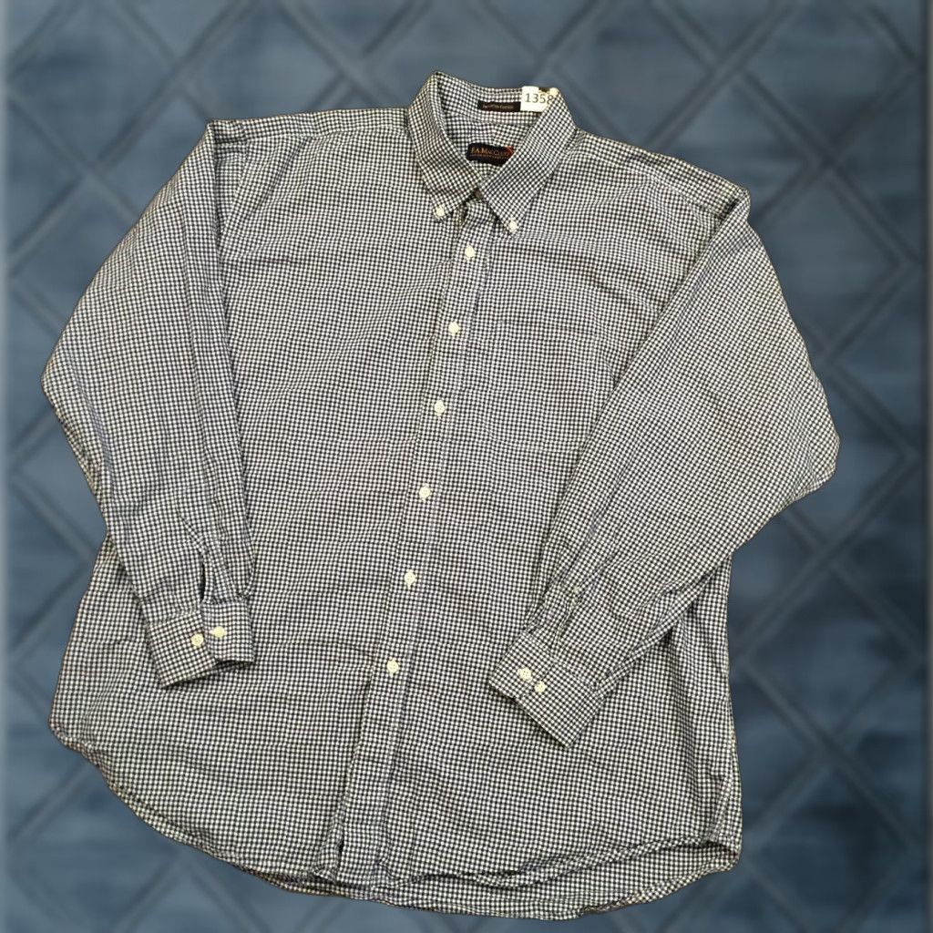 Vintage FA MacCluer Shirt Mens XXL Blue Plaid Long Sleeve Button Down Size US XXL / EU 58 / 5 - 1 Thumbnail