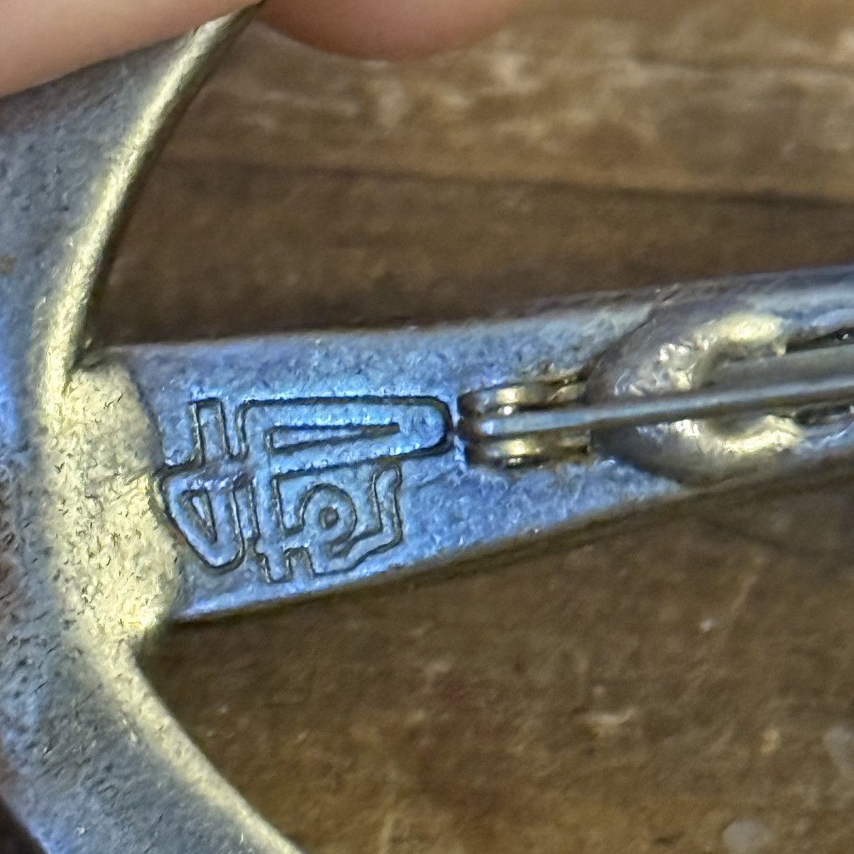Vintage Vintage oversized pewter anchor brooch Size ONE SIZE - 3 Thumbnail