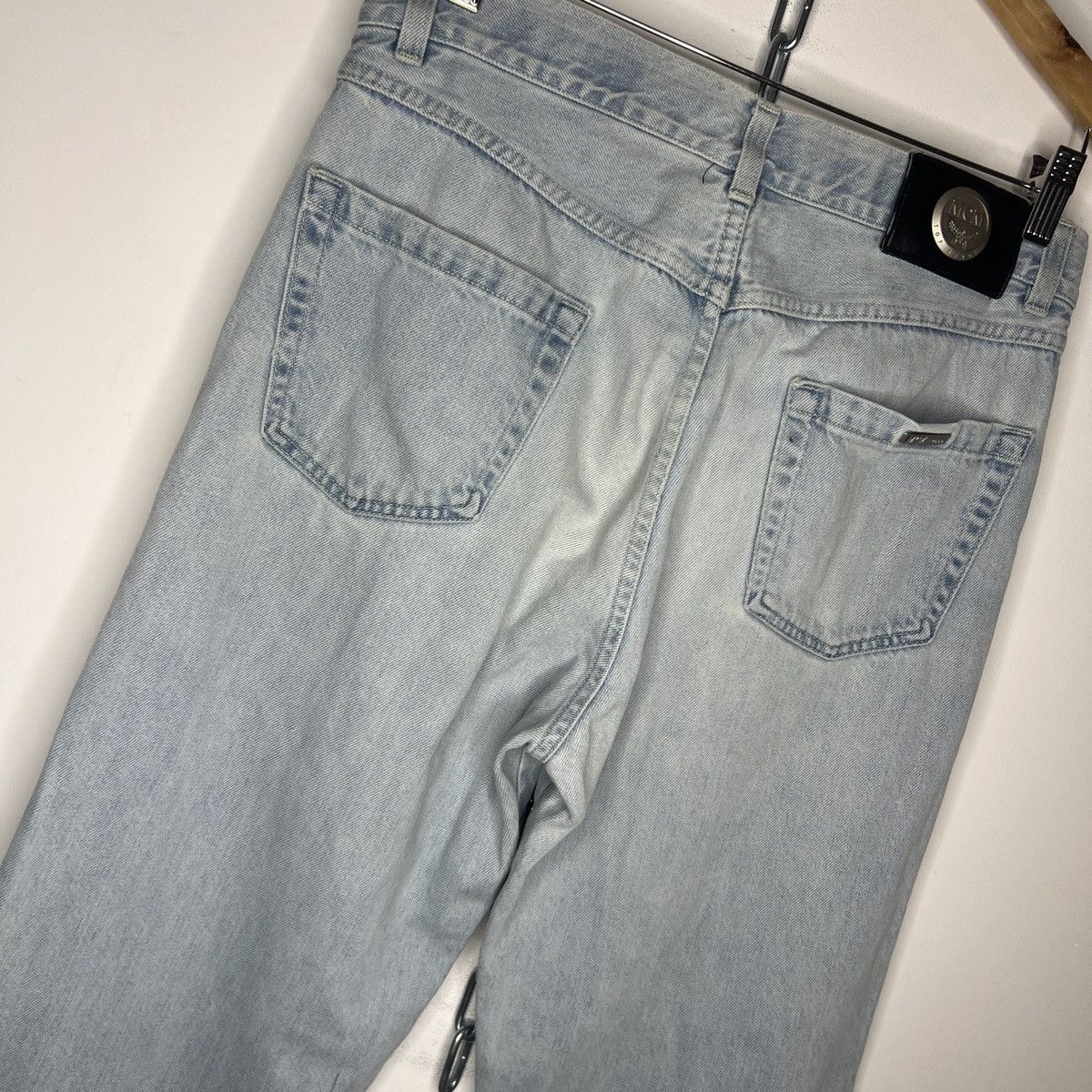 MCM × Vintage Vintage MCM Blue Denim Pants Trousers Size US 33 - 4 Thumbnail