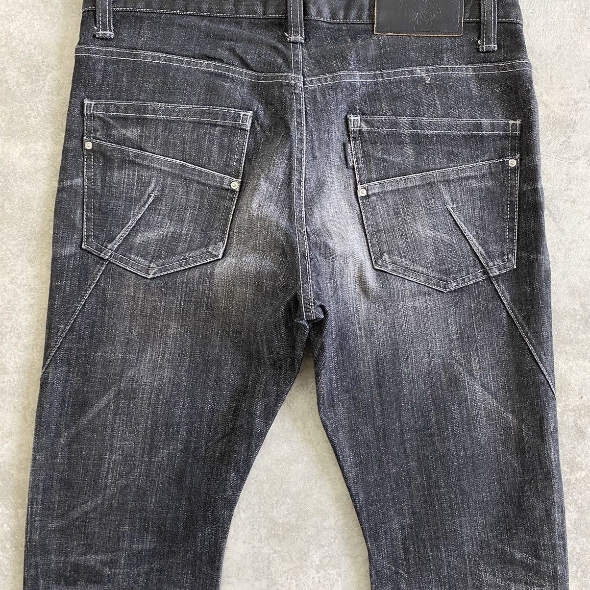 Tornado Mart 2000’s Tornado Mart Made In Japan Curved Leg Denim Jeans Size US 30 / EU 46 - 15 Thumbnail