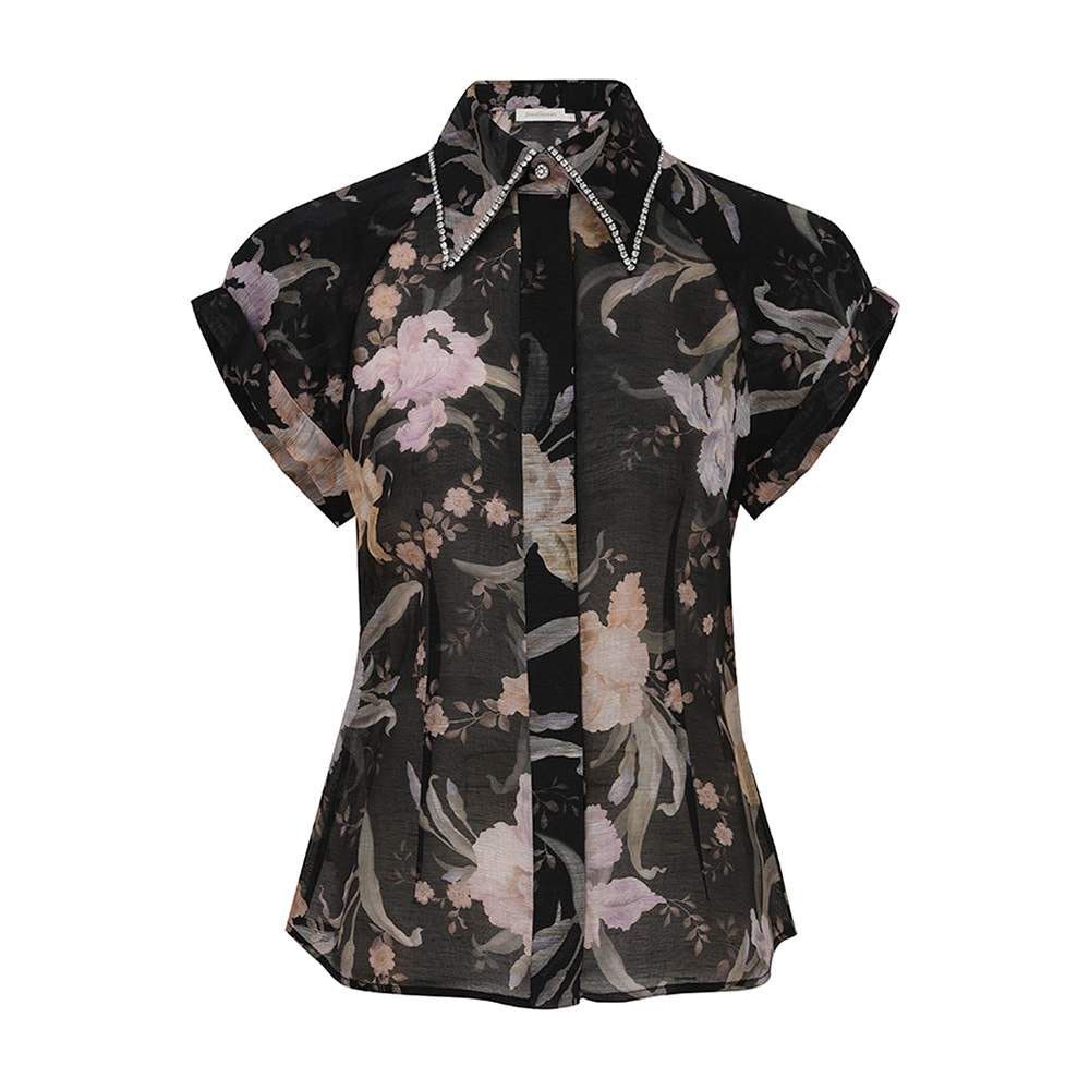 Zimmermann oc11z0825 Eden Fitted Blouse in Multicolor Size S / US 4 / IT 40 - 1 Thumbnail