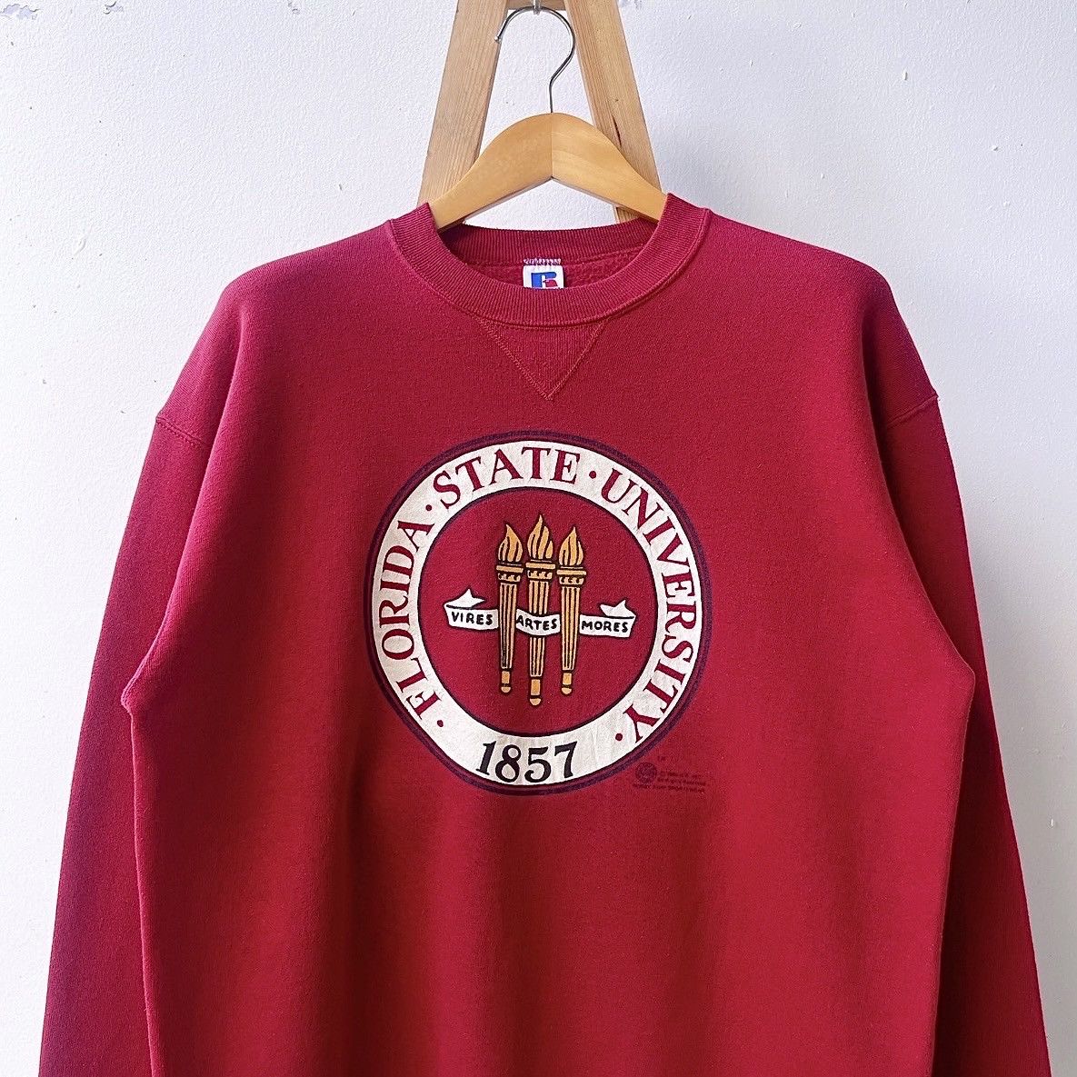 Russell Athletic × Vintage 90s Florida State University FSU Seminoles sweatshirt/ XL Size US XL / EU 56 / 4 - 3 Thumbnail