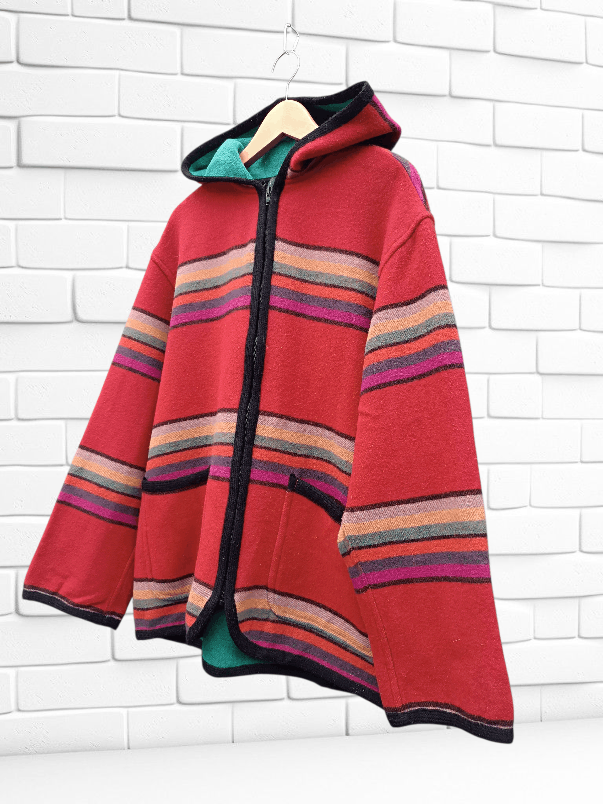 Japanese Brand Vintage Limited Collection Blanket Coat Wool Hoodie Jacket Size US L / EU 52-54 / 3 - 2 Thumbnail