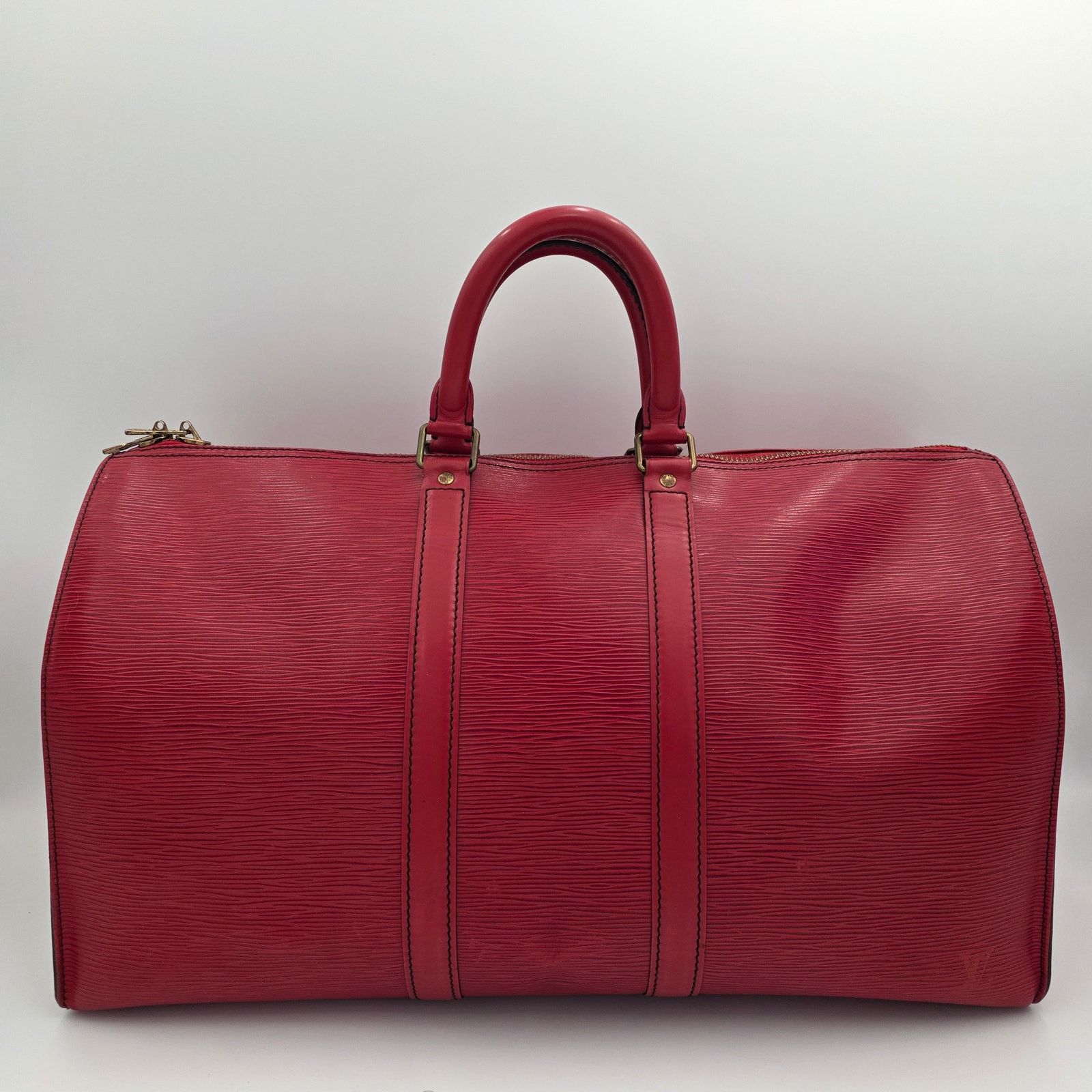 Louis Vuitton Louis Vuitton Keepall 45 in Red Epi Leather Size ONE SIZE - 2 Thumbnail