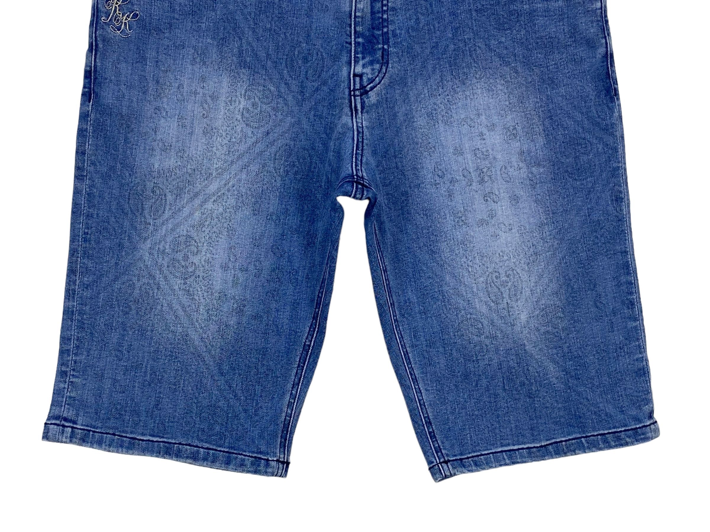 Karl Kani Short Denim Baggy Jeans Hip Hop Skateboard Pants Size US 34 / EU 50 - 4 Thumbnail