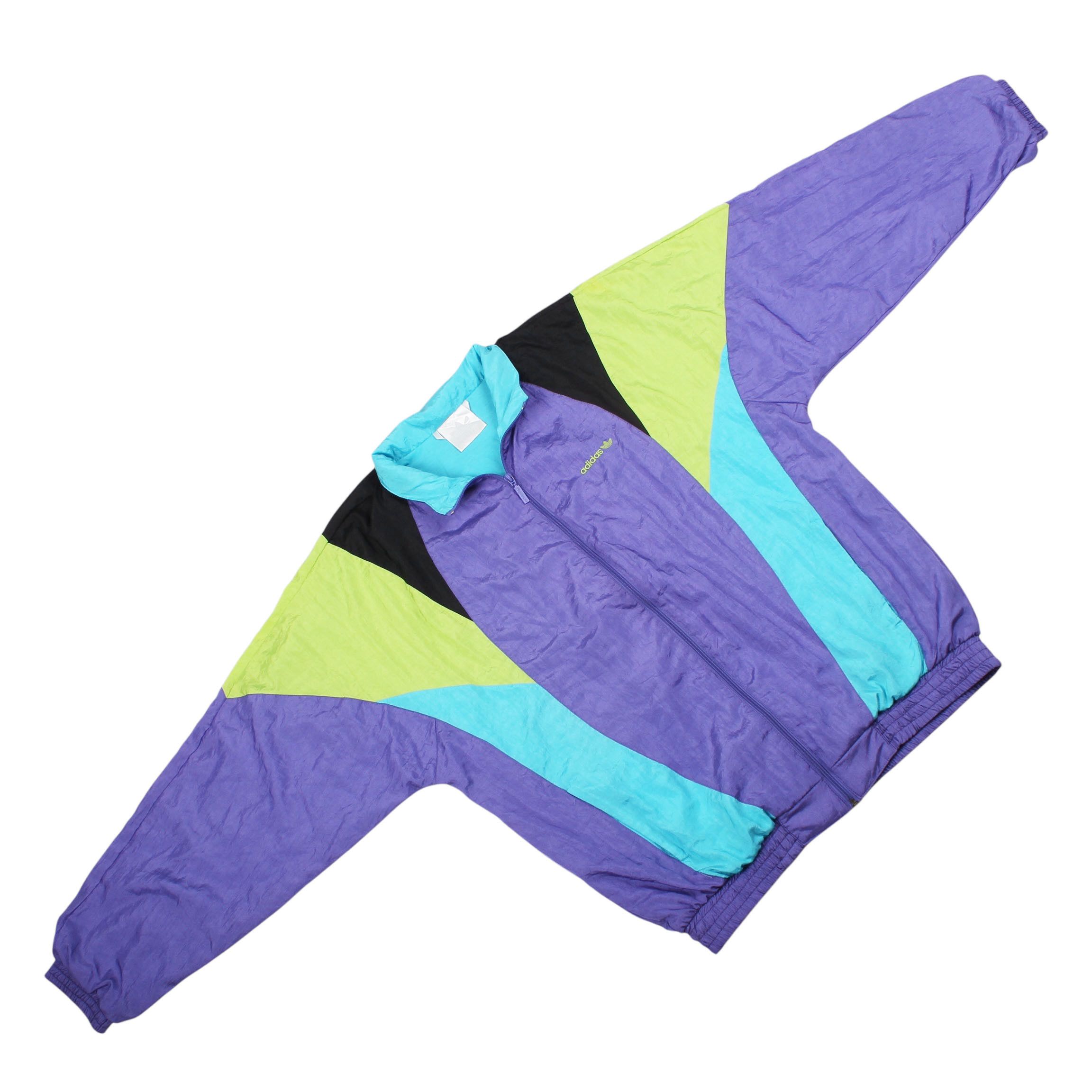 Adidas Vintage Adidas Windbreaker 90s Track Jacket Zip Up Size US L / EU 52-54 / 3 - 2 Thumbnail