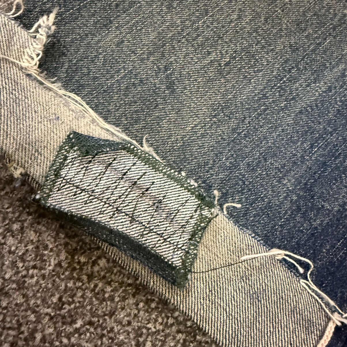 Full Count & Co. Vintage Selvedge Ripped 1101 W34 Full Count Denim Wideleg Size US 34 / EU 50 - 11 Thumbnail