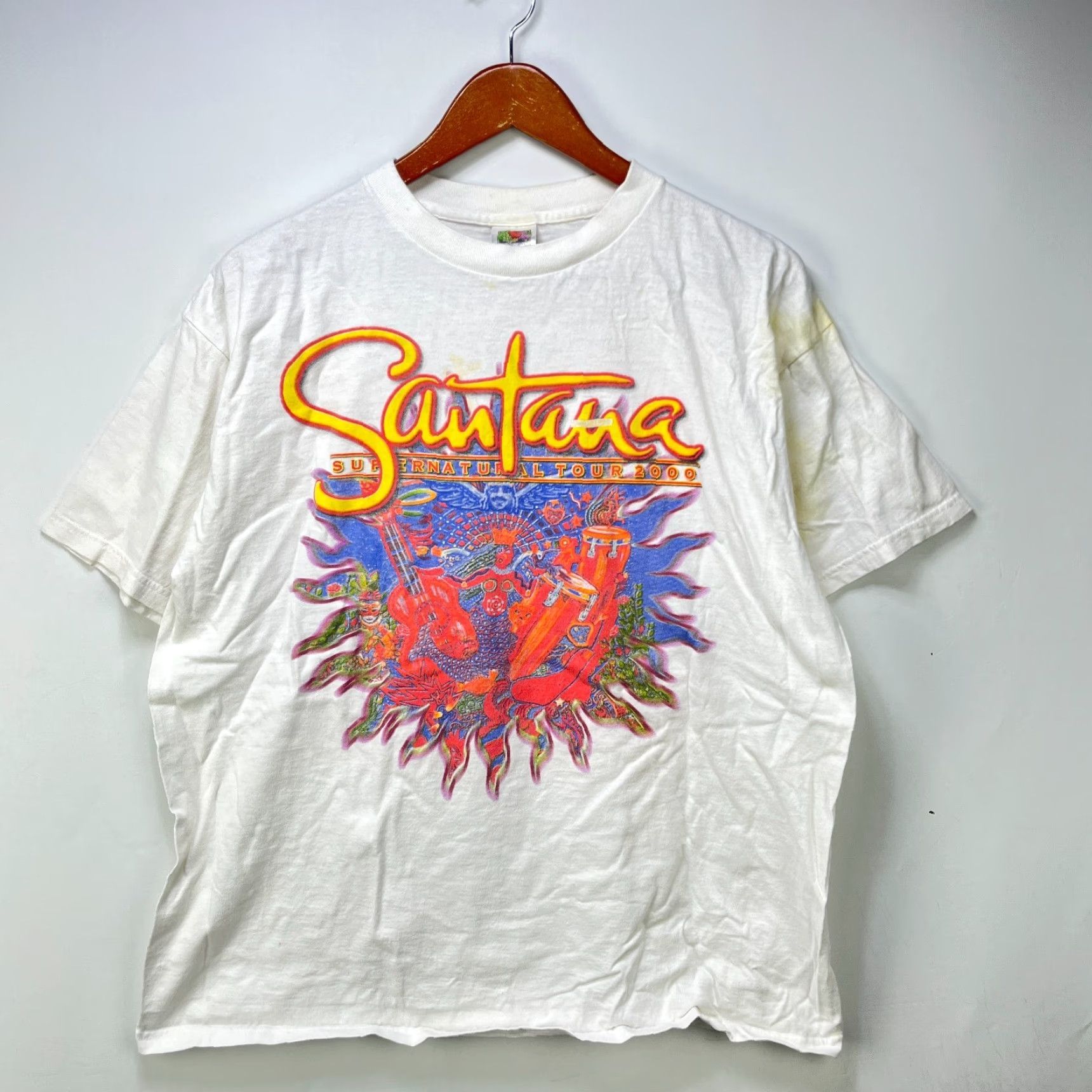Vintage VINTAGE Santana Supernatural Tour T Shirt XL Size US XL / EU 56 / 4 - 3 Thumbnail