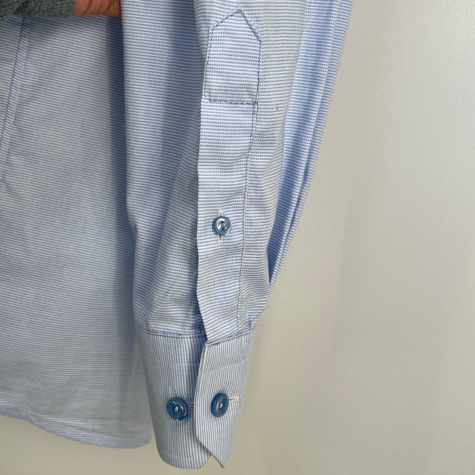 Eton Eton Twill Cotton Blue Shirt Long Sleeves Button Down Size US XL / EU 56 / 4 - 5 Thumbnail