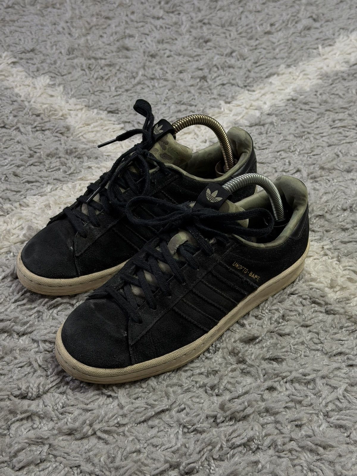 Adidas × Bape Rare Adidas Campus 80s & Undefeated BAPE Low Top Sneakers Size US 6.5 / IT 36.5 - 3 Thumbnail