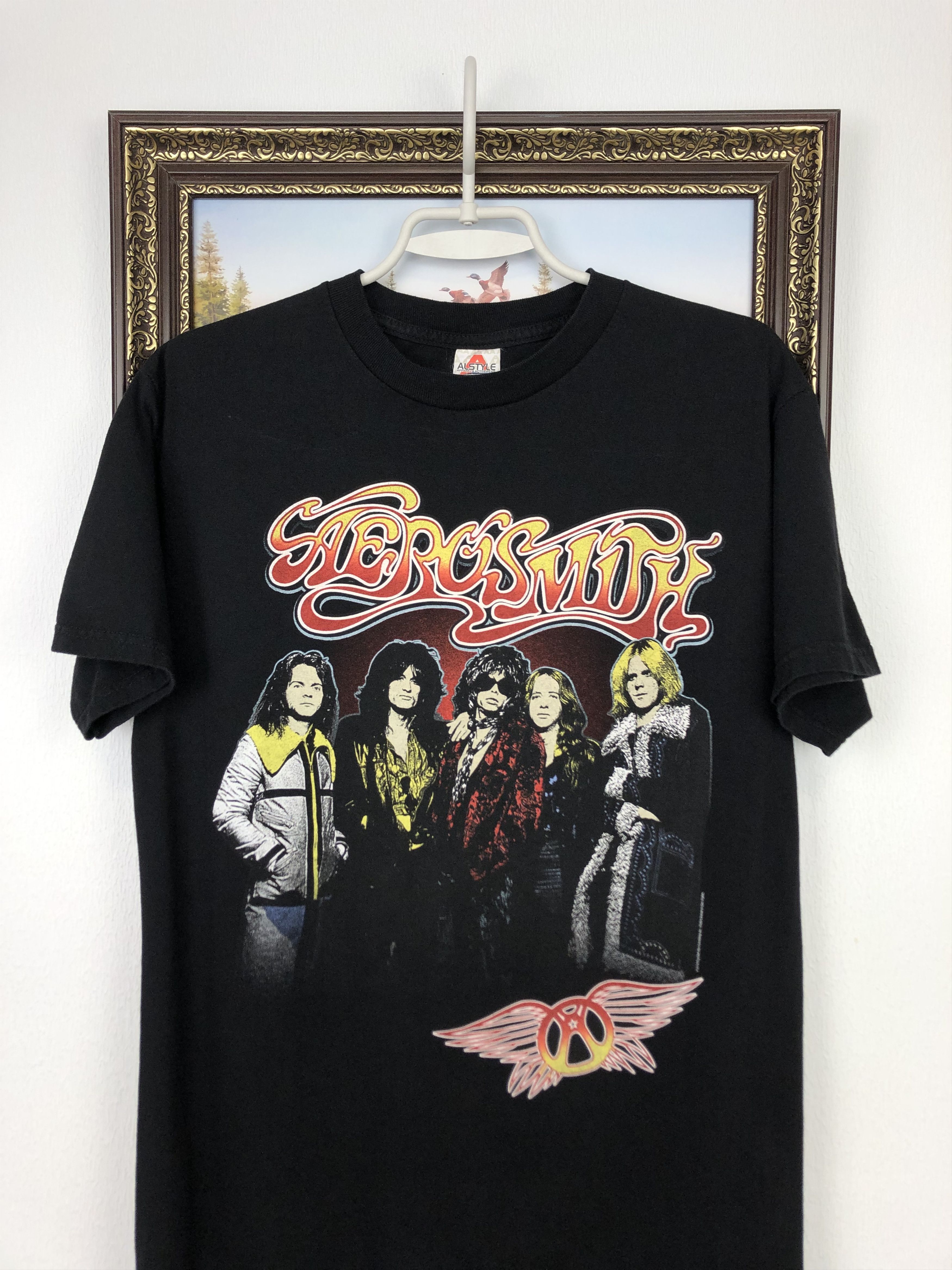 Alstyle Aerosmith Interconnect Rocks Black Shirt Over Print Tee Size US M / EU 48-50 / 2 - 2 Thumbnail