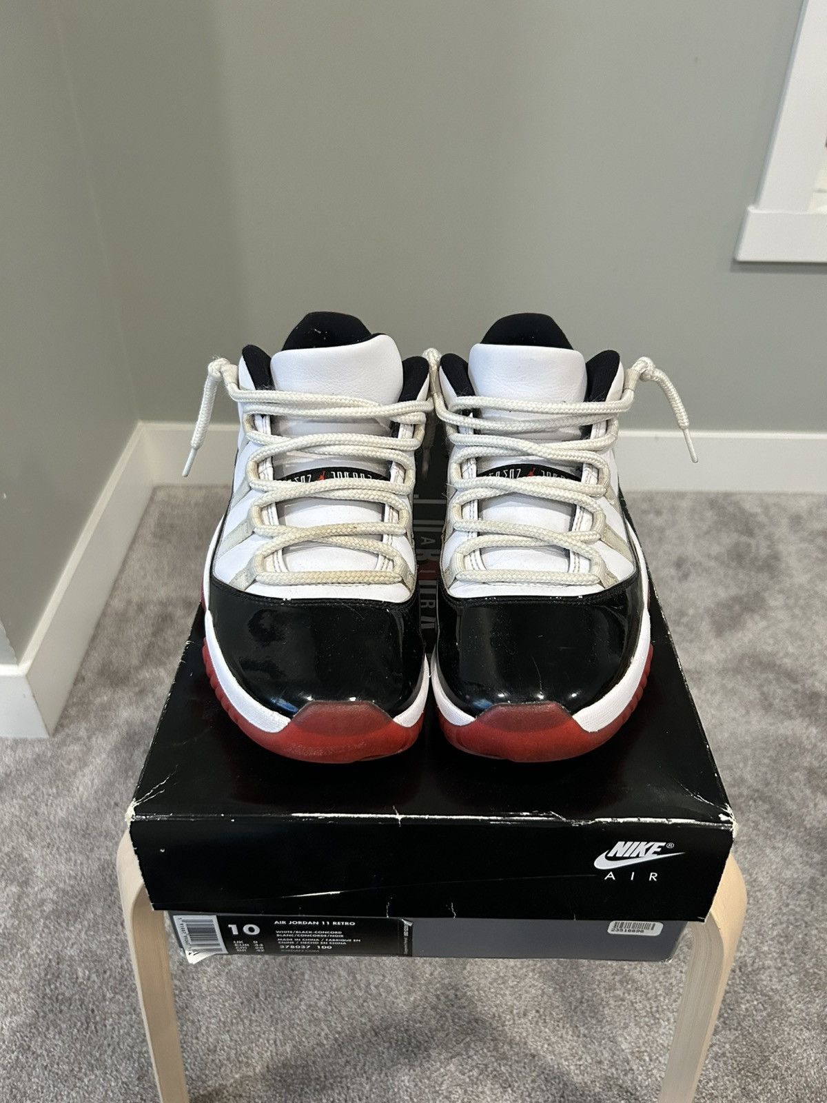 Jordan Brand Jordan 11 Retro Low 'Concord-Bred' Size US 10 / EU 43 - 4 Thumbnail