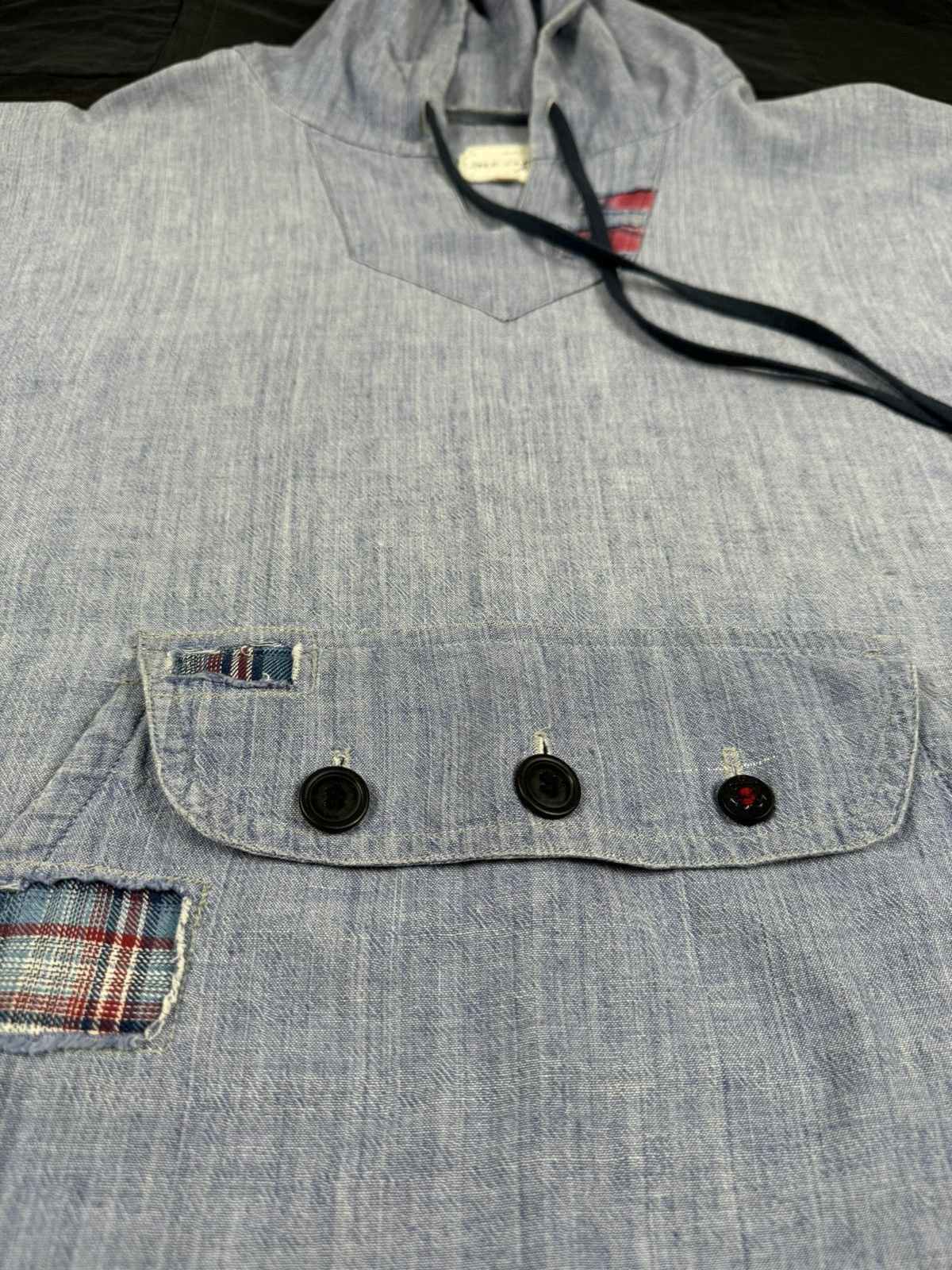Greg Lauren Chambray Baja Hoodie Size US L / EU 52-54 / 3 - 3 Thumbnail