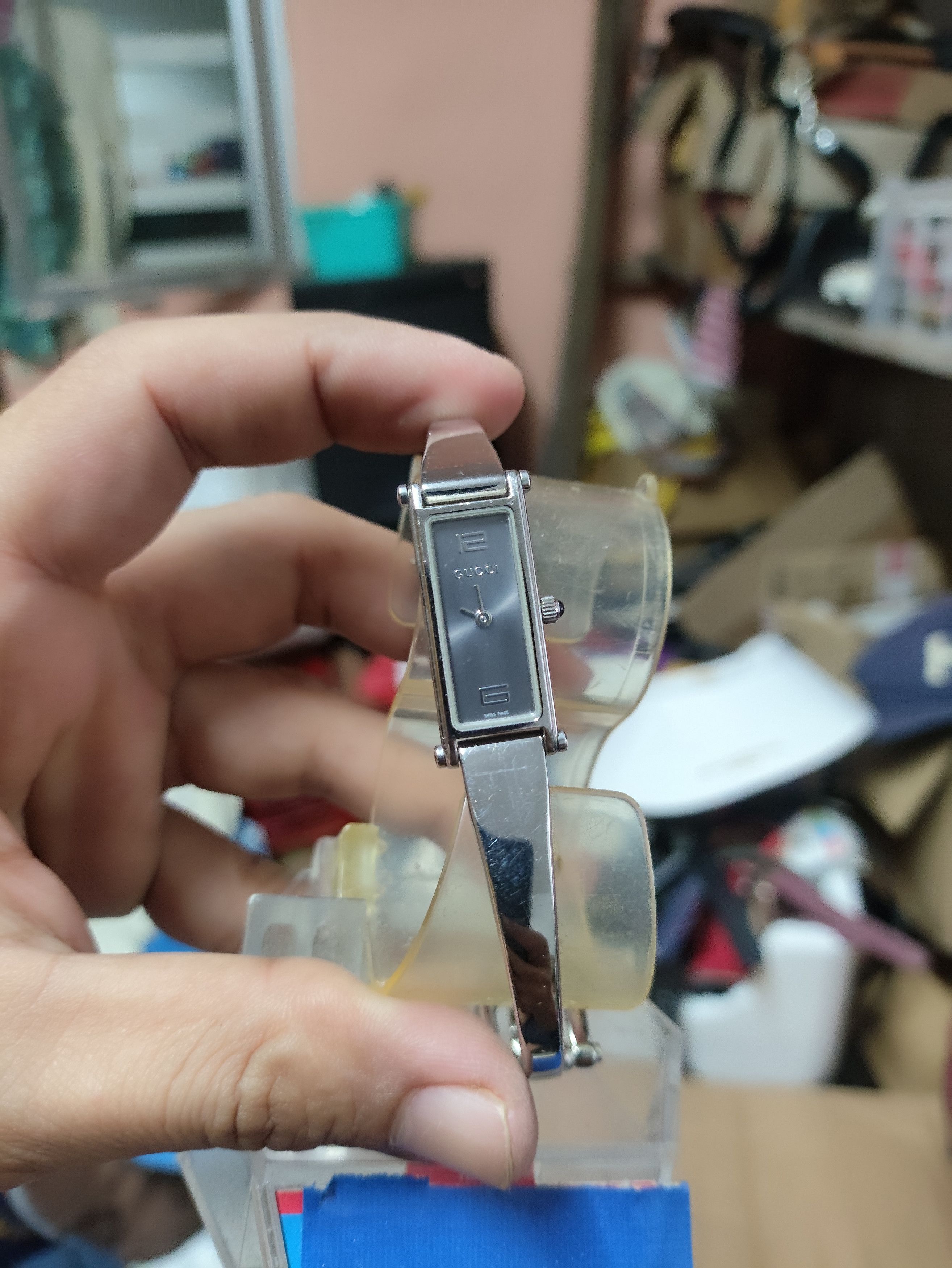 Gucci × Vintage GUCCI 1500L SWISS MADE STAINLESS STEEL WATCH Size ONE SIZE - 10 Thumbnail