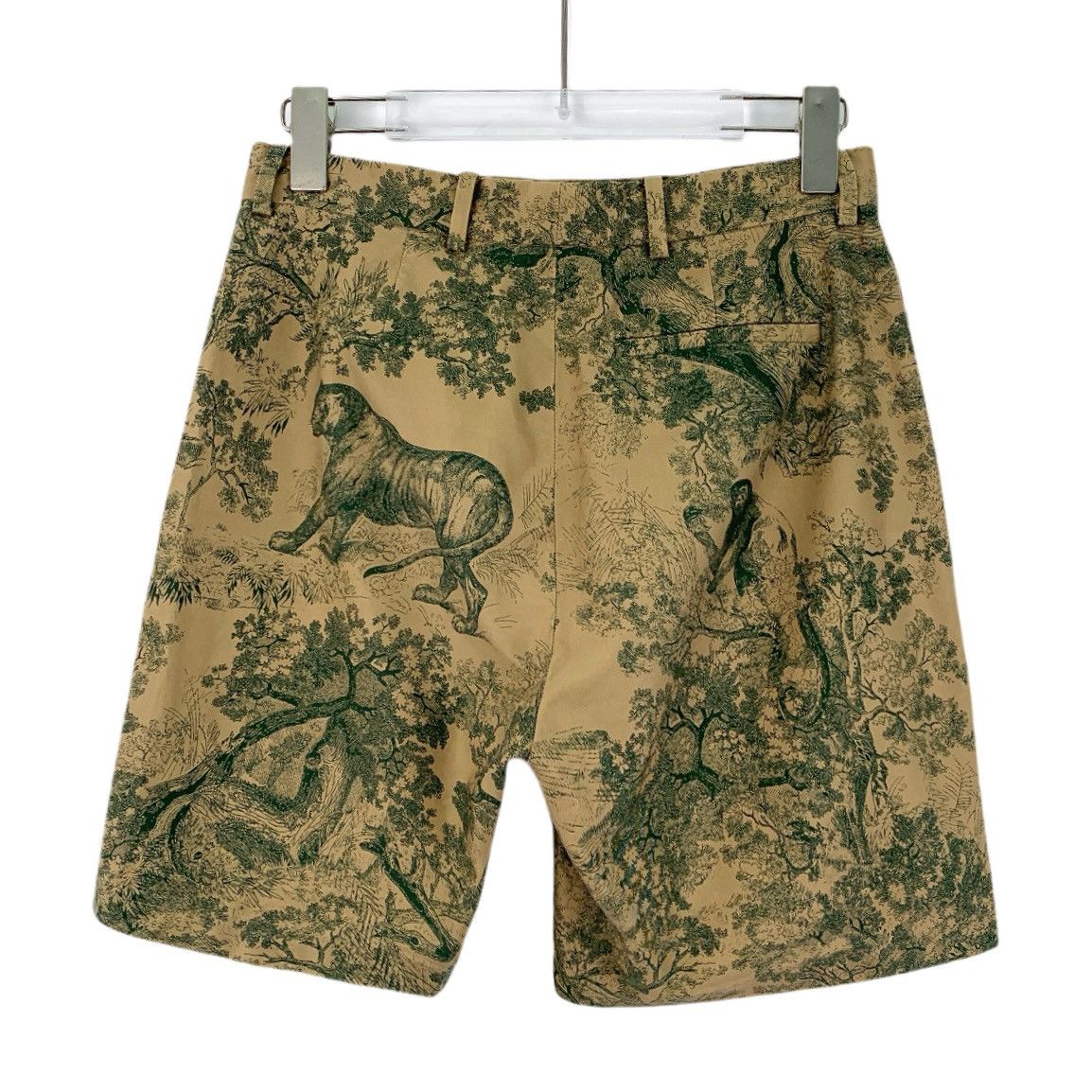Dior Christian Dior Brown Animal Jungle Print Casual Shorts K26WX Size 24" / US 00 / IT 34 - 2 Thumbnail
