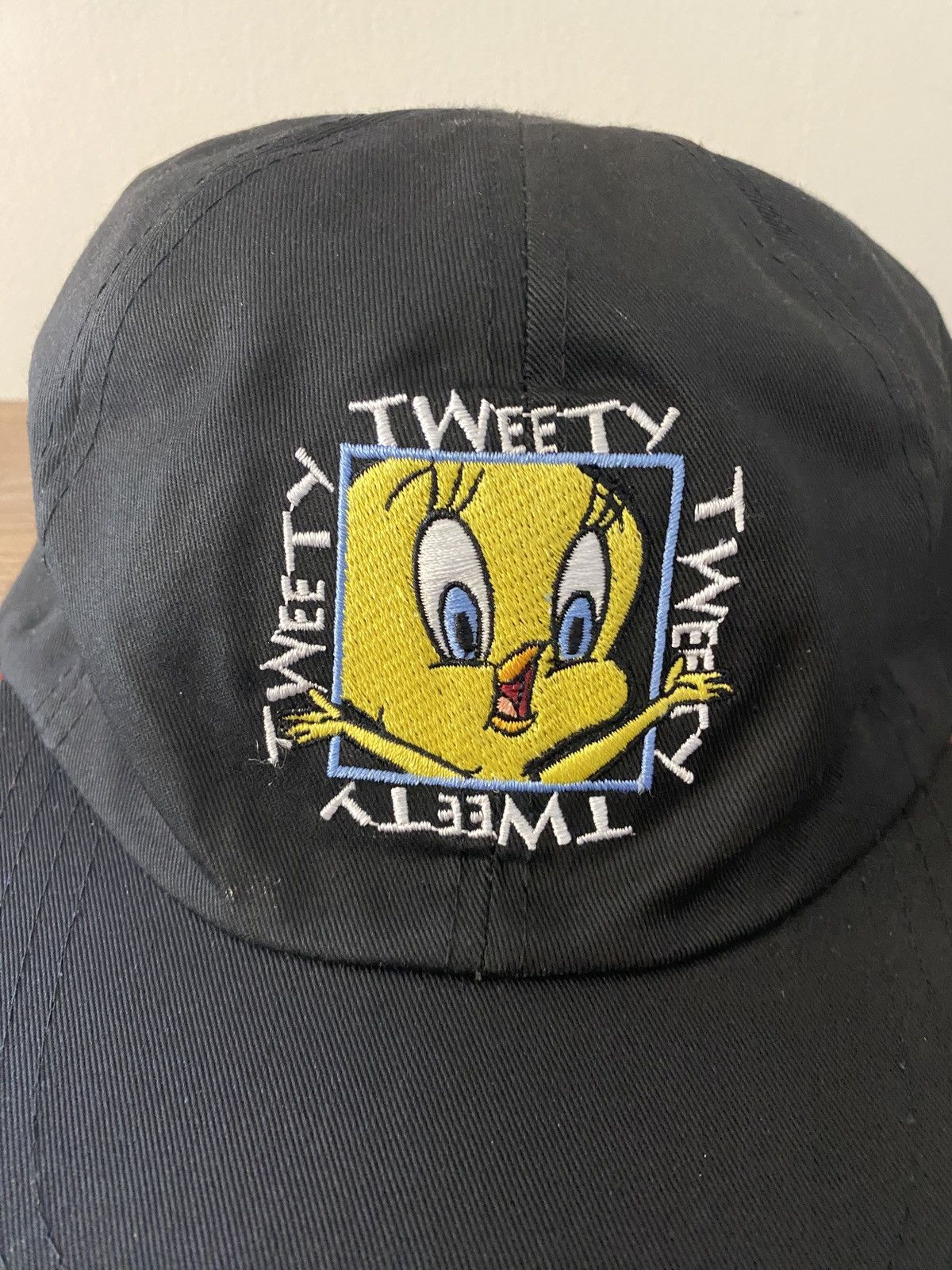 Vintage Vintage 90’s Taz Tweety Reversible Looney Tunes Fitted Cap Size ONE SIZE - 3 Thumbnail