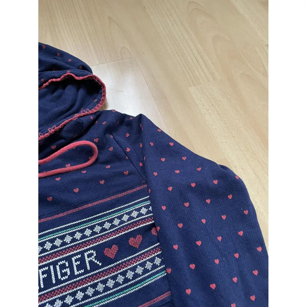 Tommy Hilfiger Tommy Hilfiger Navy Heart Print Hoodie Size US S / EU 44-46 / 1 - 2 Thumbnail