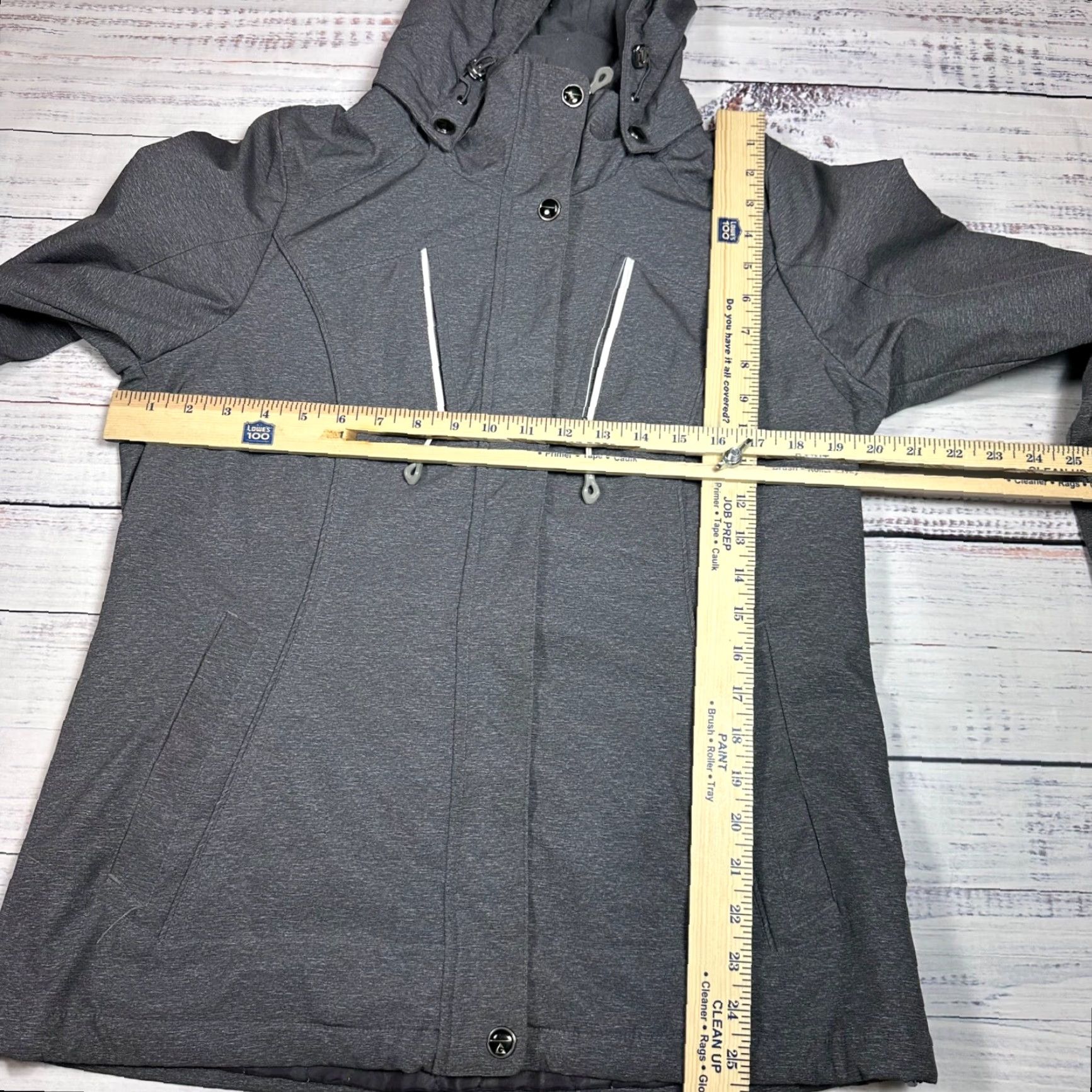 Vintage Gerry Women's Jacket Zip Front Hooded Gray S Pockets Drawcord Hem Size S / US 4 / IT 40 - 2 Thumbnail