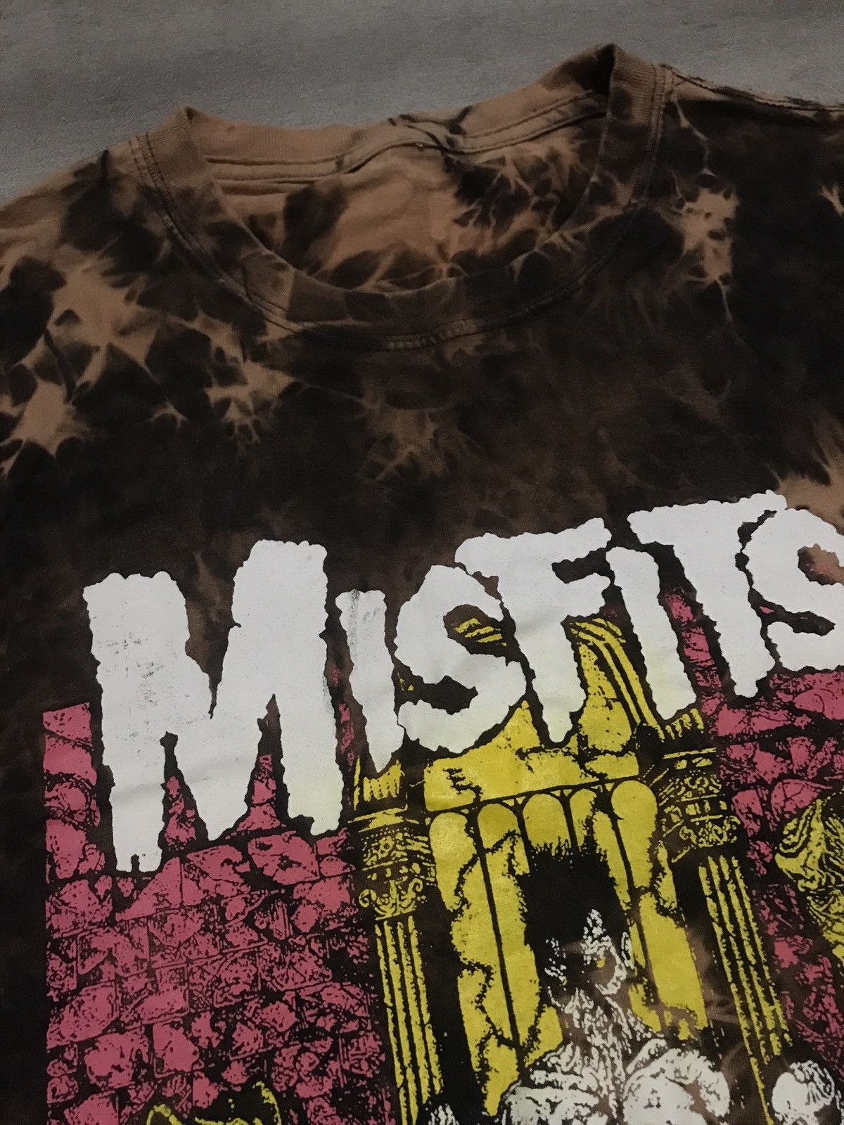Band Tees × Misfits MISFITS Earth AD Bleach Tie-dye T-Shirt Size US L / EU 52-54 / 3 - 4 Thumbnail