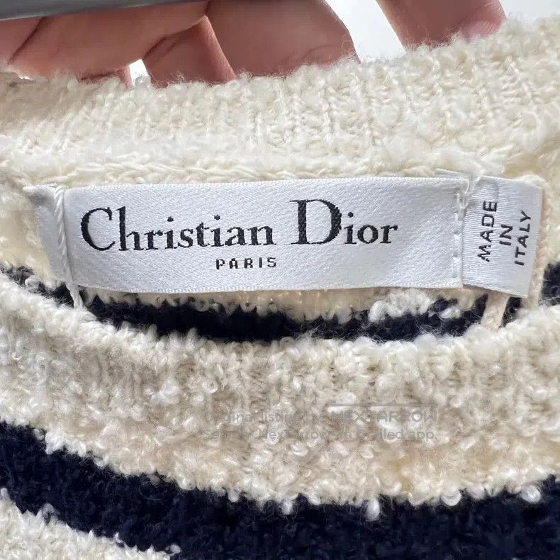 Dior Dior Striped navy knitted vest Size XS / US 0-2 / IT 36-38 - 3 Thumbnail