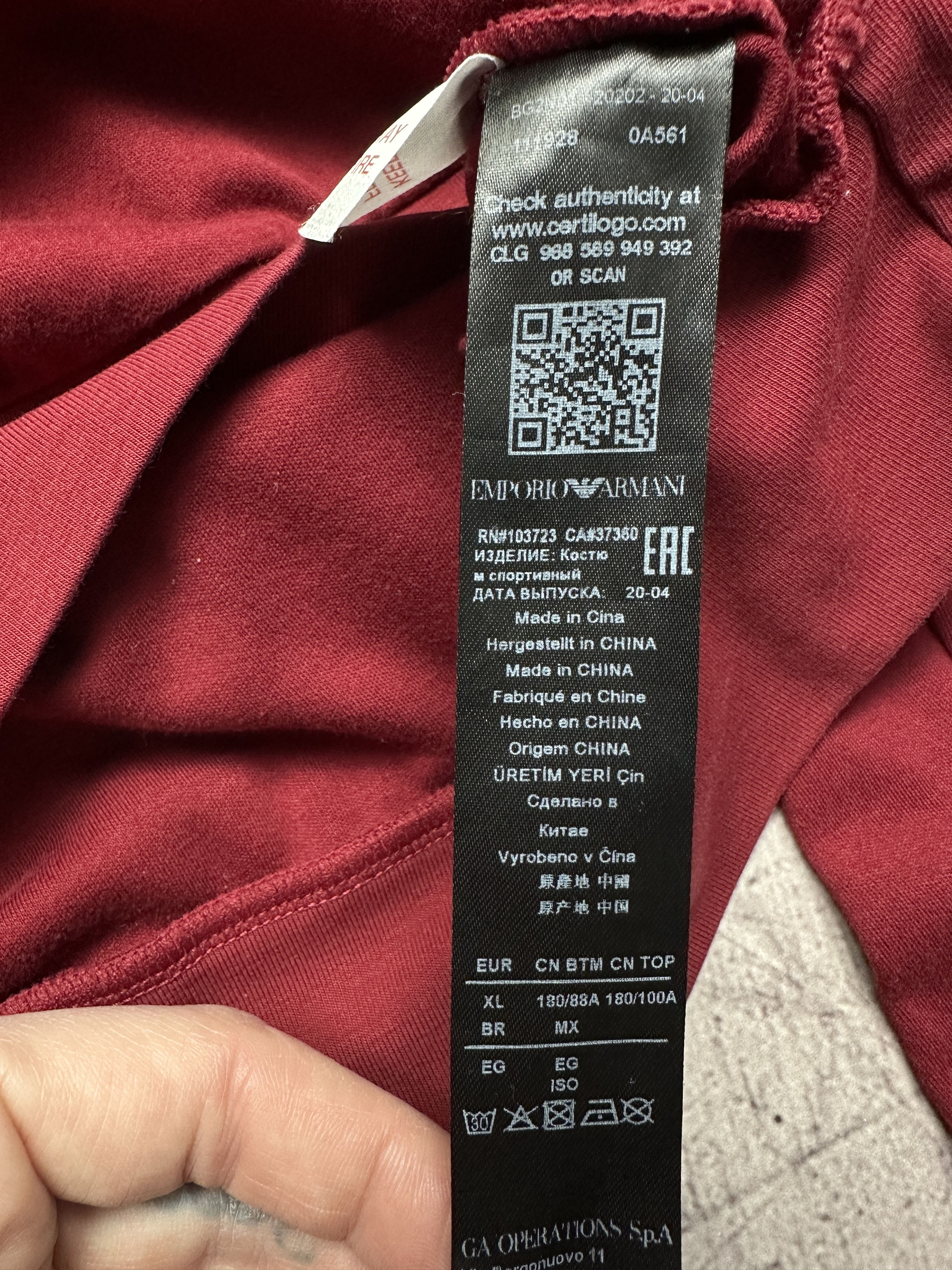 Emporio Armani Emporio Armani Mens Crew Neck Long Sleeve T-Shirt Size US XL / EU 56 / 4 - 6 Thumbnail