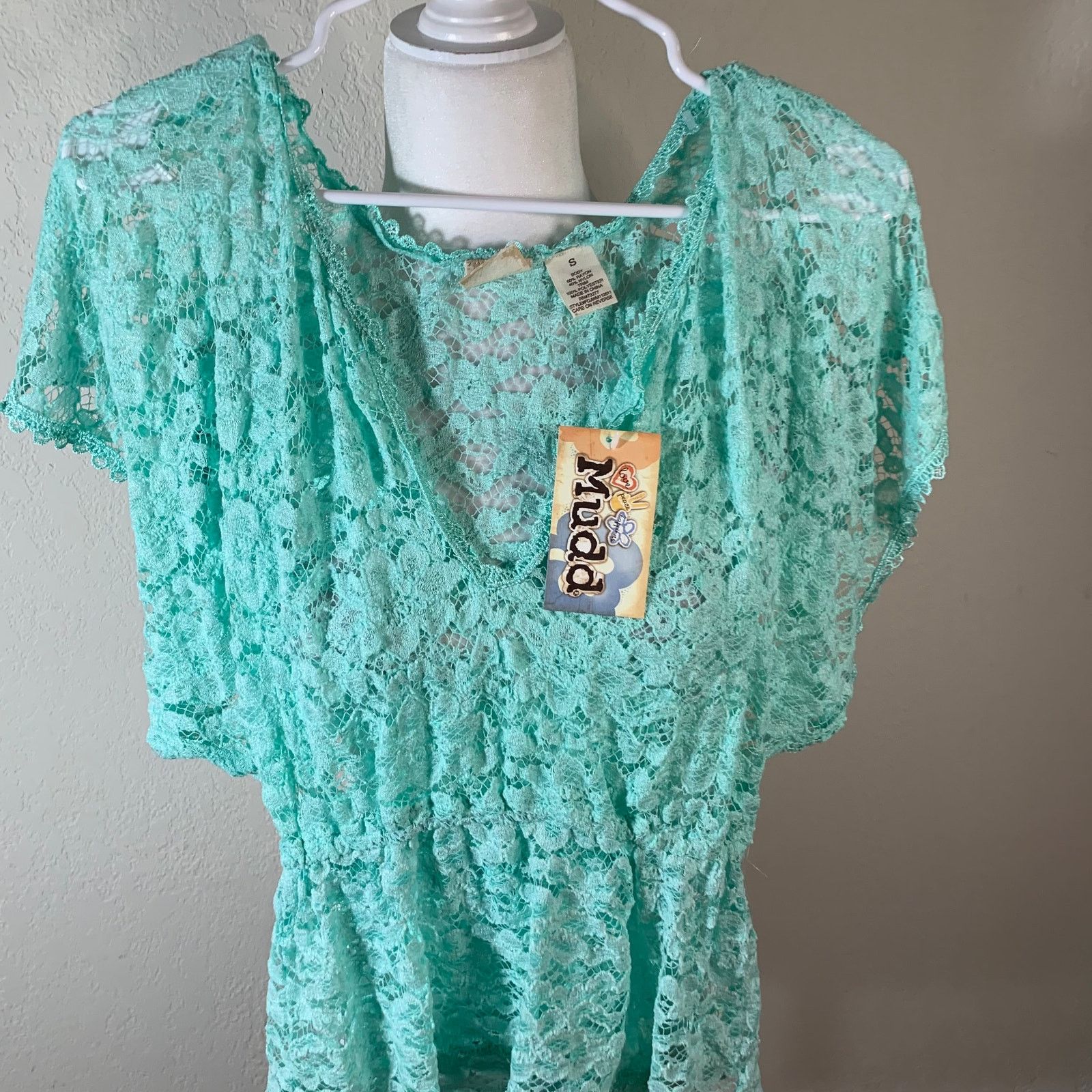 Other Green lace cute top size S Size S / US 4 / IT 40 - 7 Thumbnail