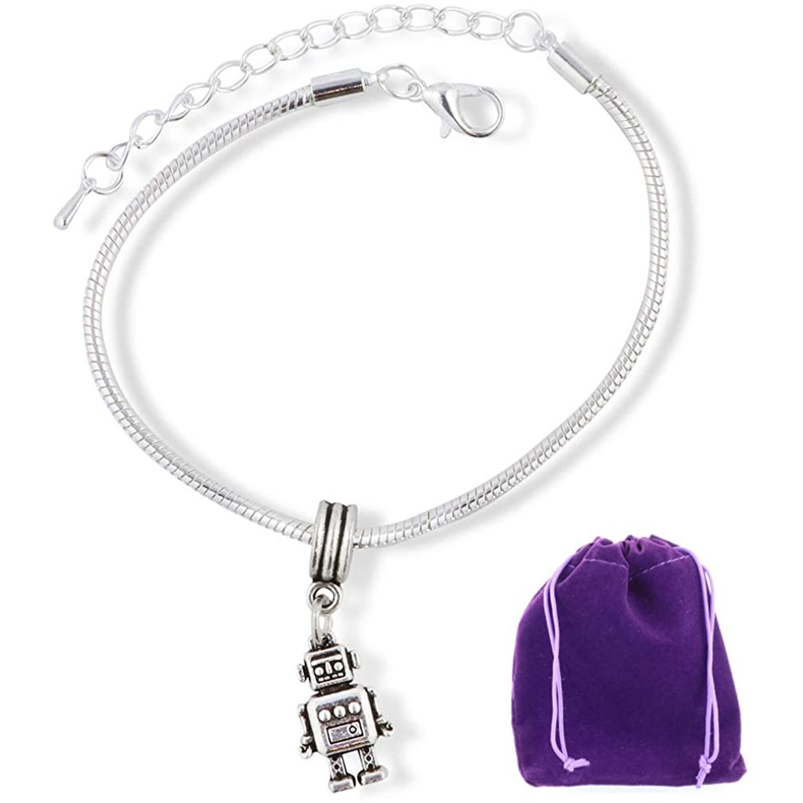 & Other Stories Robot Snake Chain Charm Bracelet Size ONE SIZE - 1 Thumbnail
