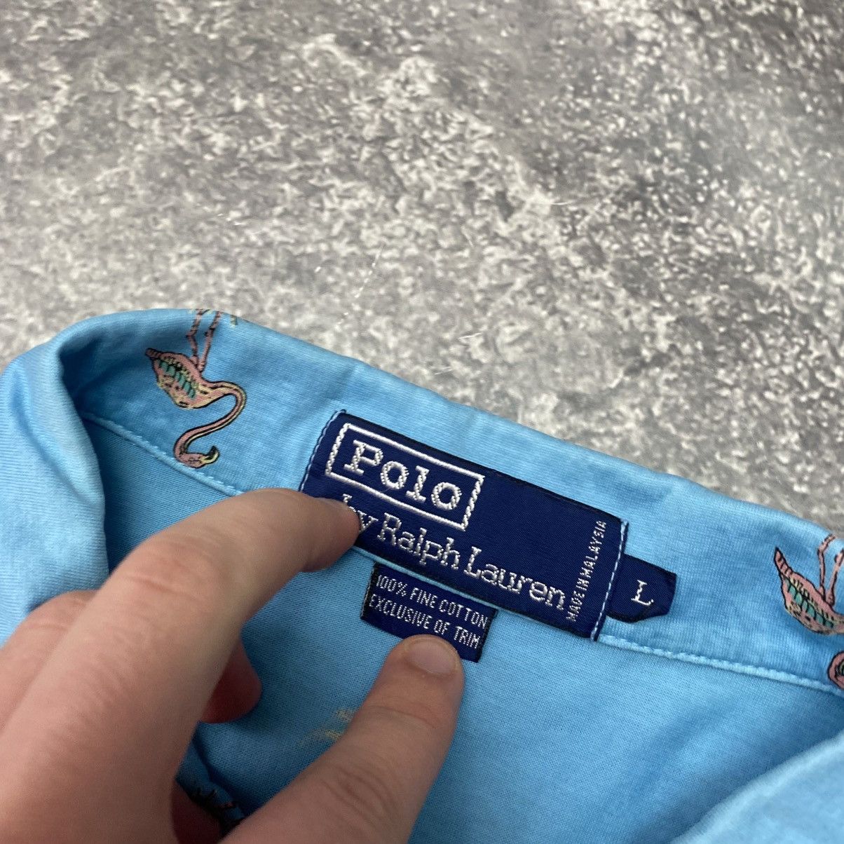 Polo Ralph Lauren Vintage Polo Ralph Lauren Monogrammed y2k opium polo Size US L / EU 52-54 / 3 - 5 Thumbnail