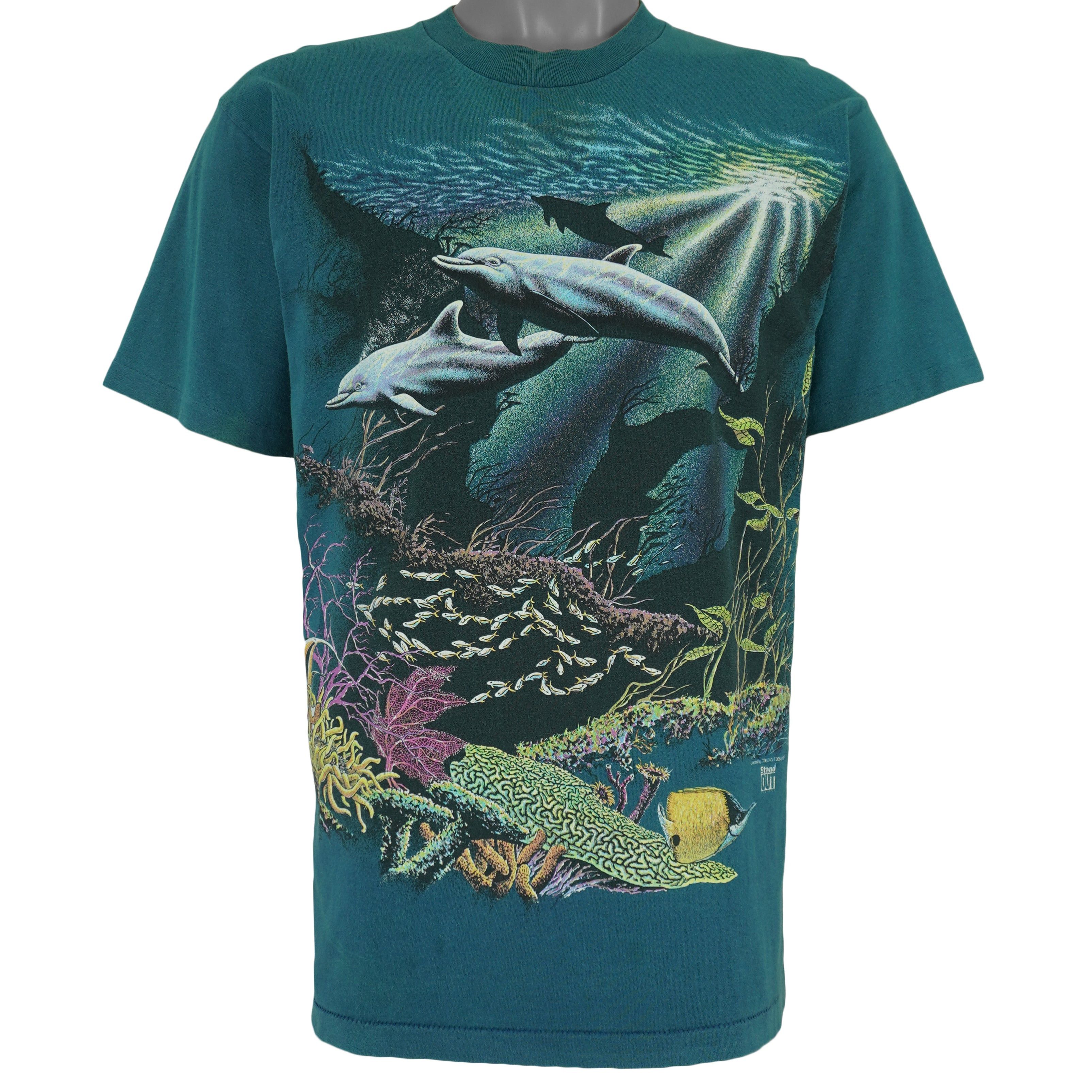 Vintage Vintage (Stand Out) - SeaWorld Animals Print T-Shirt 1994 Size US M / EU 48-50 / 2 - 1 Thumbnail