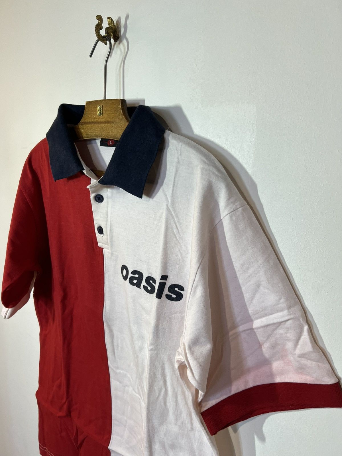 Band Tees Rare vintage polo shirt Oasis collar 1990s, UK Size US L / EU 52-54 / 3 - 2 Thumbnail