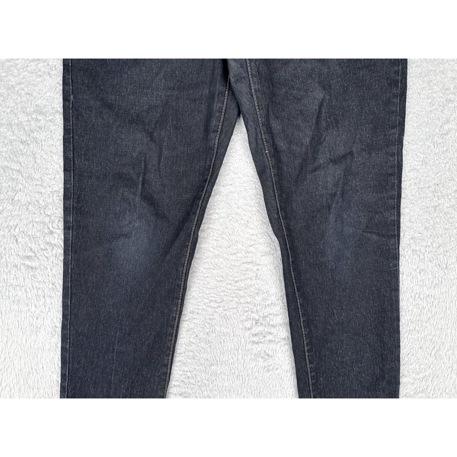 Vintage DG2 By Diane Gilman Jeans Womens M Blue High Rise Slim Jegging Stretch Dark Wash Size 32" / US 10 / IT 46 - 3 Thumbnail