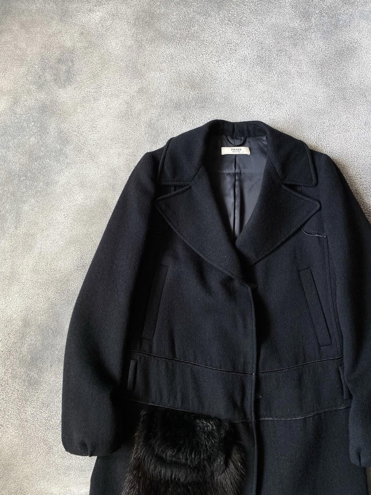 Prada FW2006 Prada Runway Fur Raccon Pocket / Wool Coat Women Size S / US 4 / IT 40 - 7 Thumbnail