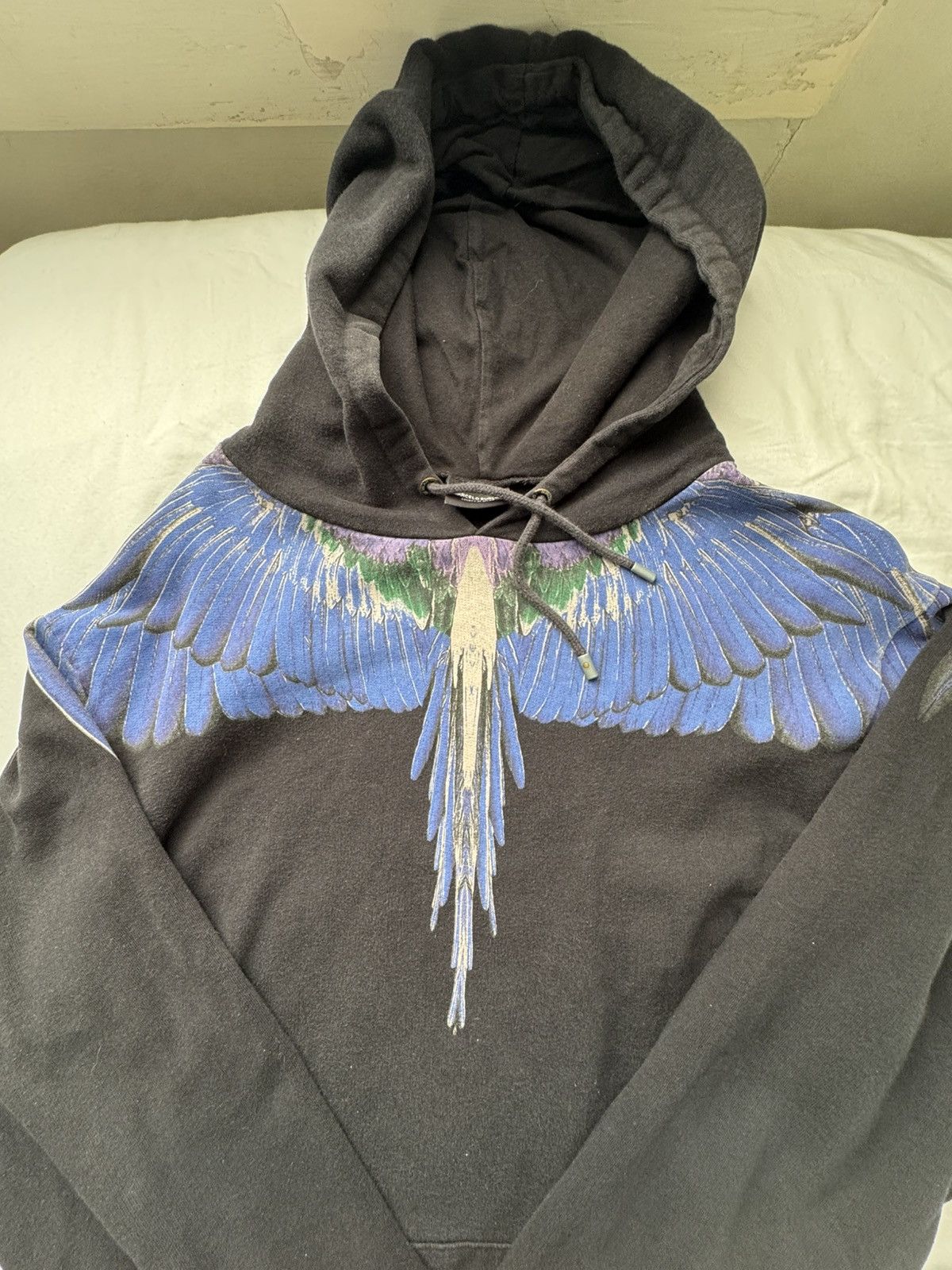 Marcelo Burlon Wings Hoodie Blue and Purple and Green Size US M / EU 48-50 / 2 - 2 Thumbnail