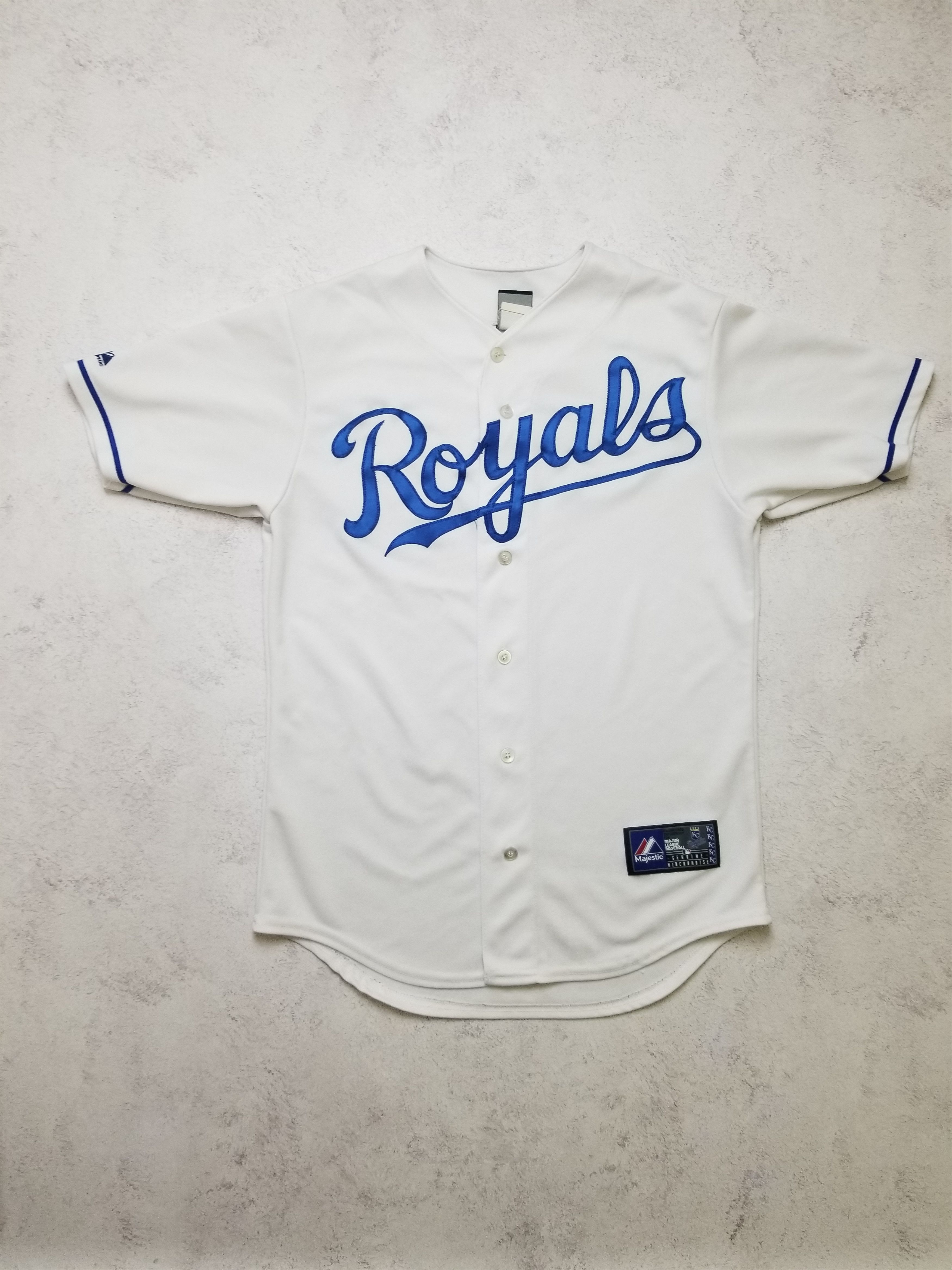 Majestic Vintage Majestic MLB Kansas City Royals White Jersey Size US S / EU 44-46 / 1 - 1 Thumbnail