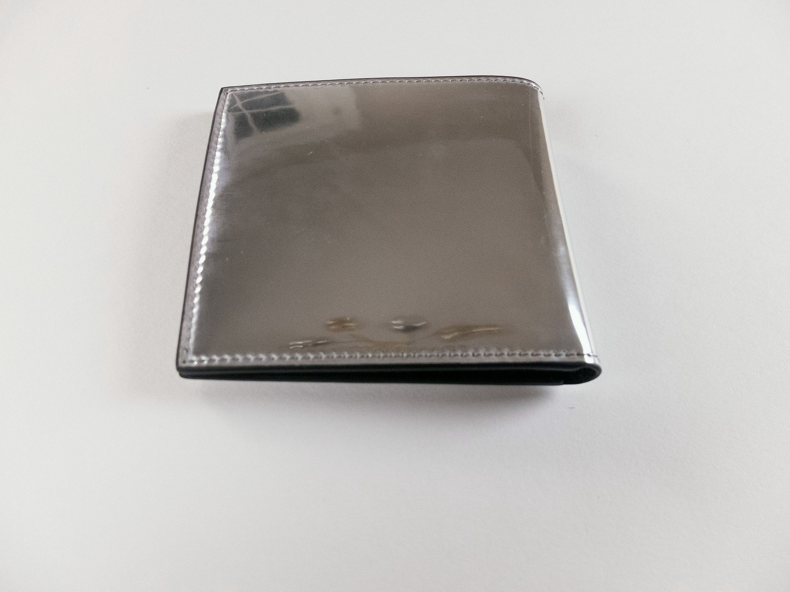 Alexander McQueen ALEXANDER MCQUEEN silver graffiti logo leather wallet q Size ONE SIZE - 3 Thumbnail