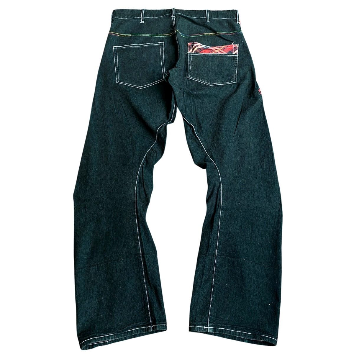 Hysteric Glamour × Japanese Brand × Vintage Rare Japanese Brand Real Vintage 2000s Flared Jeans Y2K Size US 33 - 2 Thumbnail