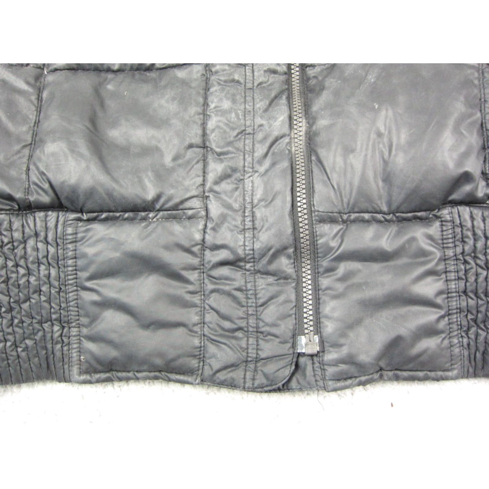 Nike VINTAGE Nike Jacket Womens L Black Puffer Fur Lined Down Feather Hoodie Size L / US 10 / IT 46 - 4 Thumbnail