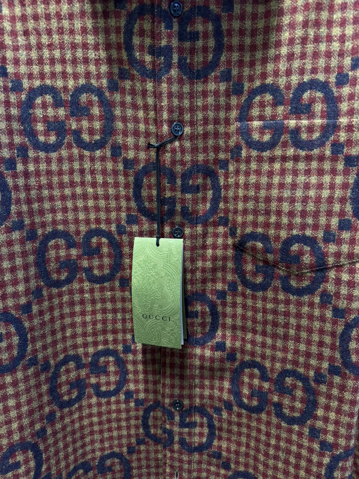 Gucci Gucci GG Jumbo Check Wool Shirt NEW 1500$ Size US M / EU 48-50 / 2 - 3 Thumbnail