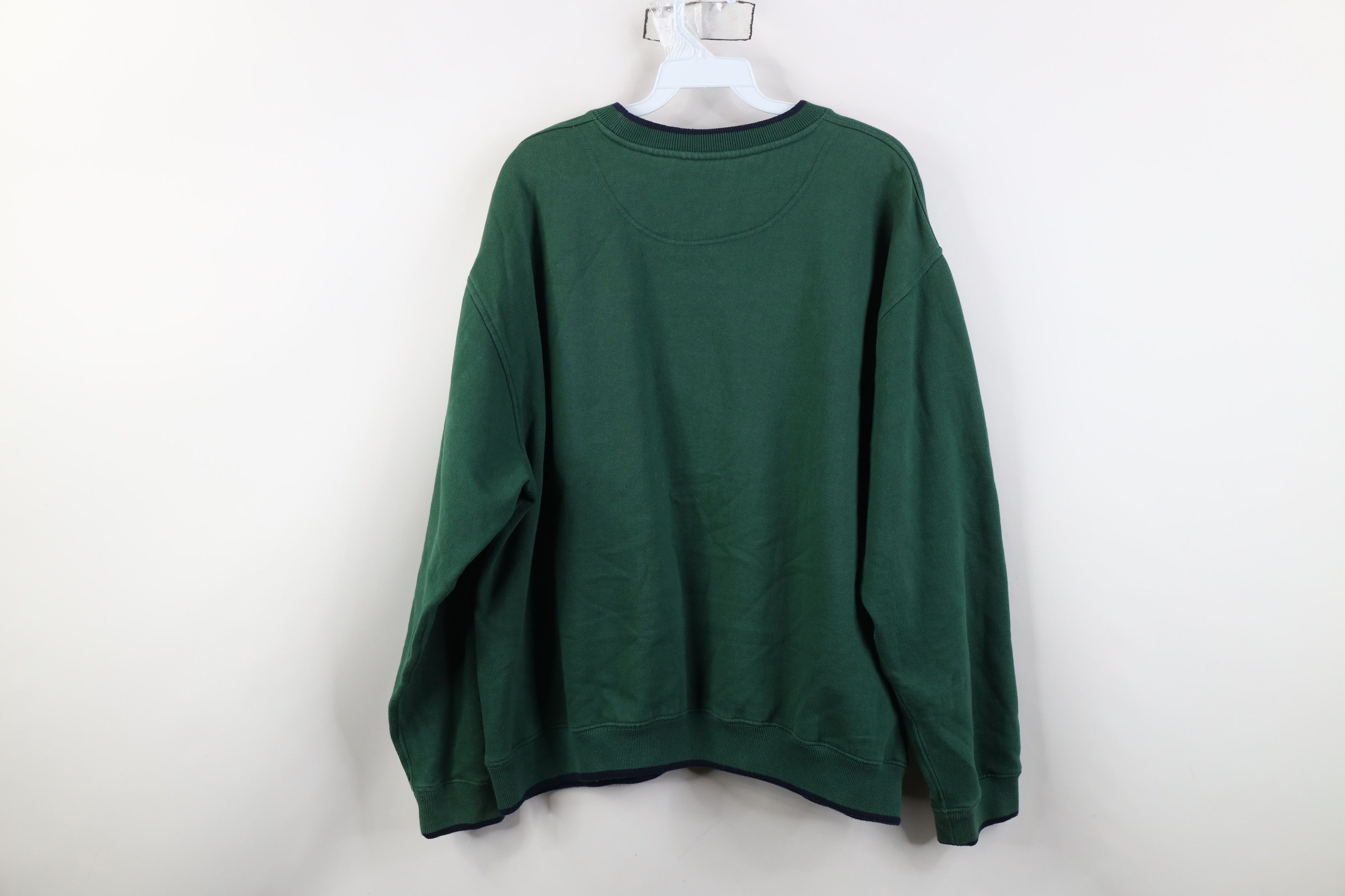 Vintage Vintage 90s Streetwear Argyle Golf Crewneck Sweatshirt Green Size US XL / EU 56 / 4 - 10 Thumbnail